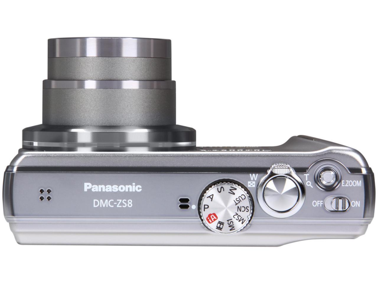 Panasonic DMCZS8 Silver 14.1 MP Digital Camera Newegg.ca