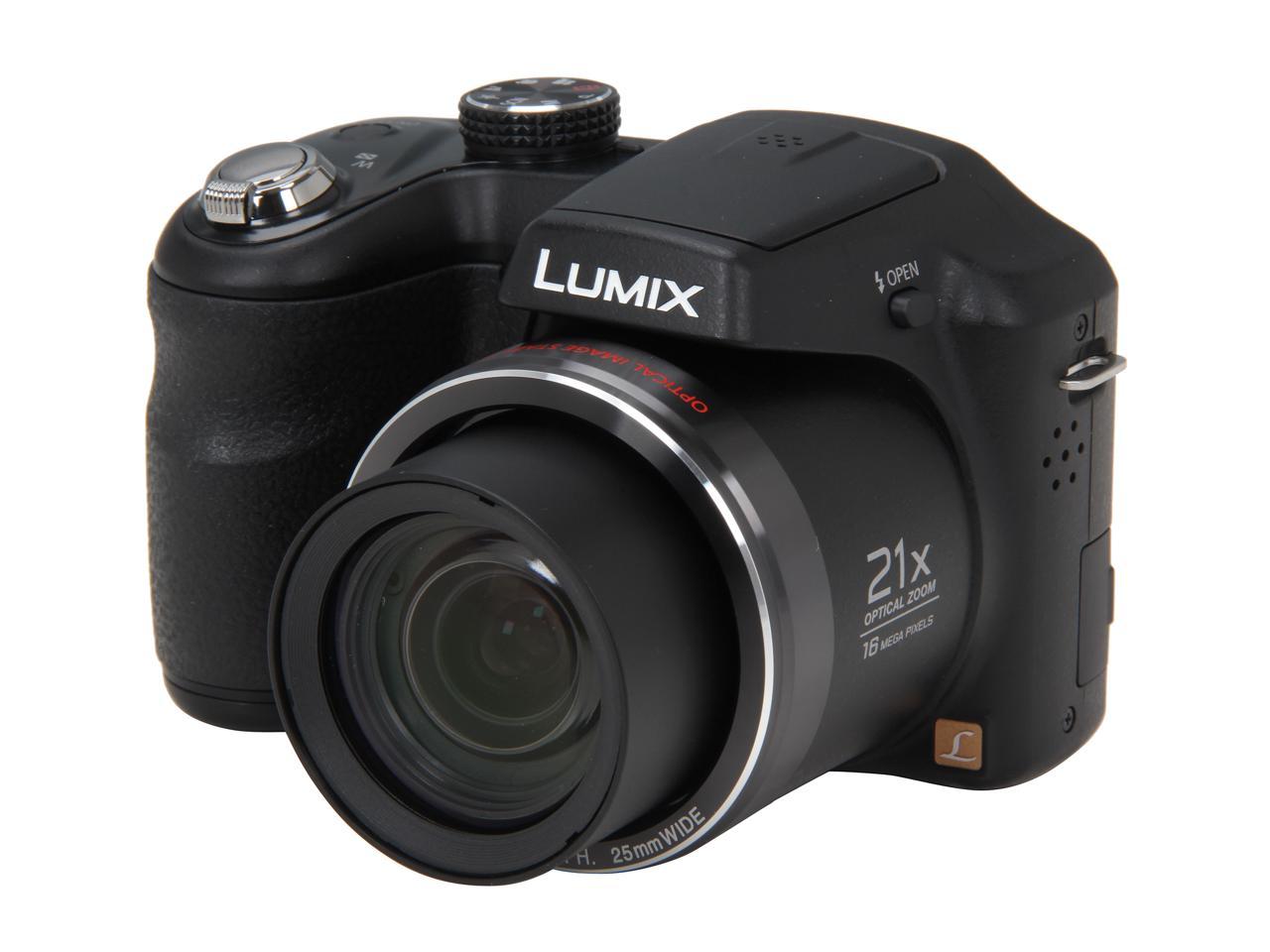 Gevestigde theorie naam lont Panasonic LUMIX LZ20 Black 16.1 MP 25mm Wide Angle Digital Camera -  Newegg.com