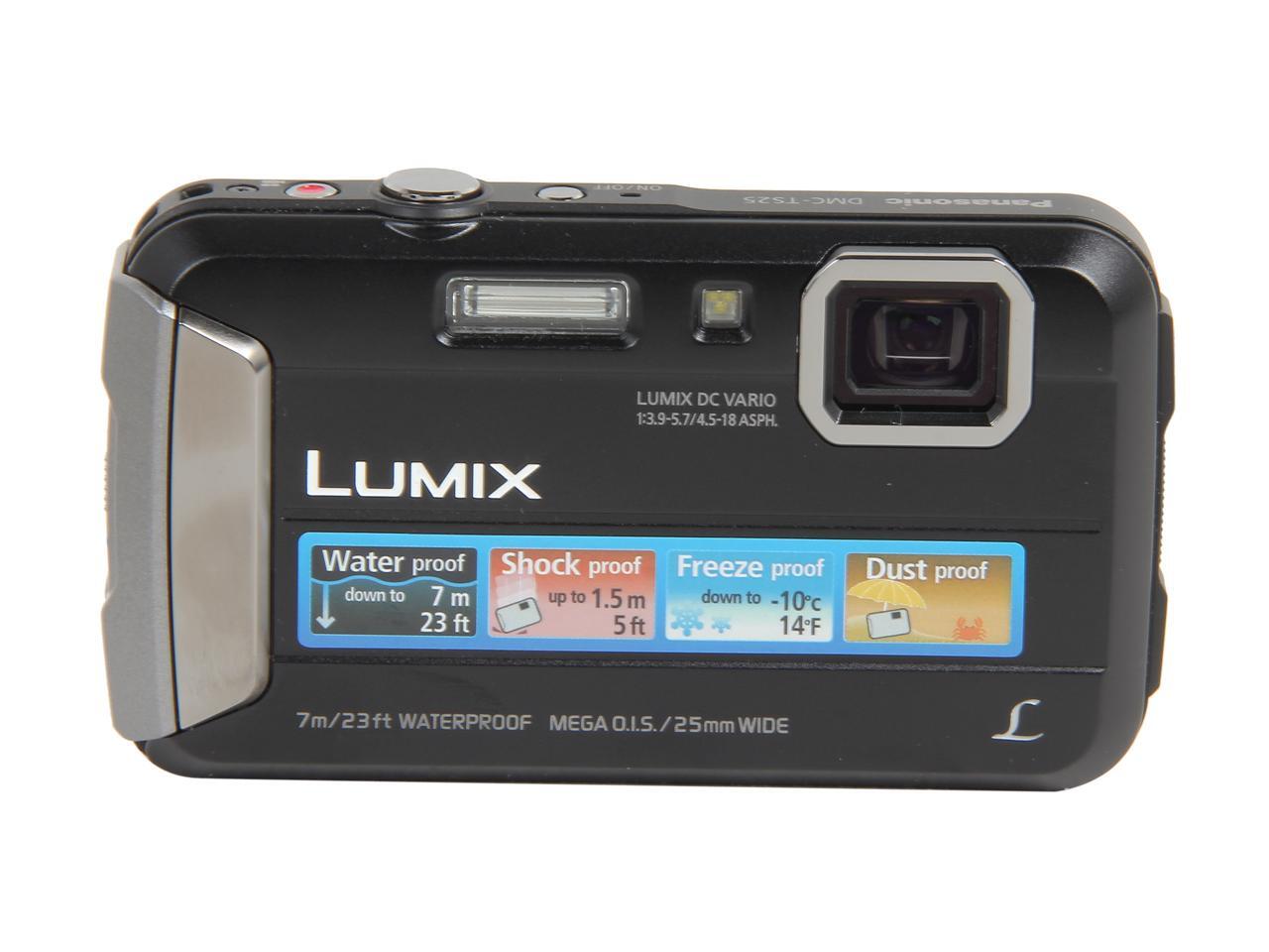 Panasonic LUMIX TS25 DMCTS25K Black 16.1 MP 2.7" 230K Active Lifestyle