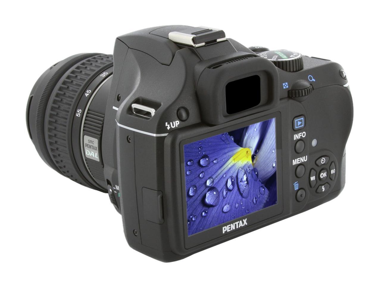 PENTAX K2000 Black Digital SLR Camera w/smc PENTAXDA L 1855mm f/3.55