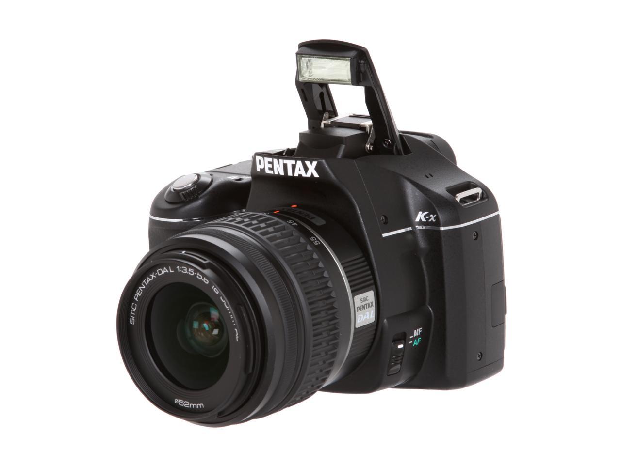PENTAX Kx Black Digital SLR Camera w/ smc PENTAXDAL 1855mm f/3.55.6