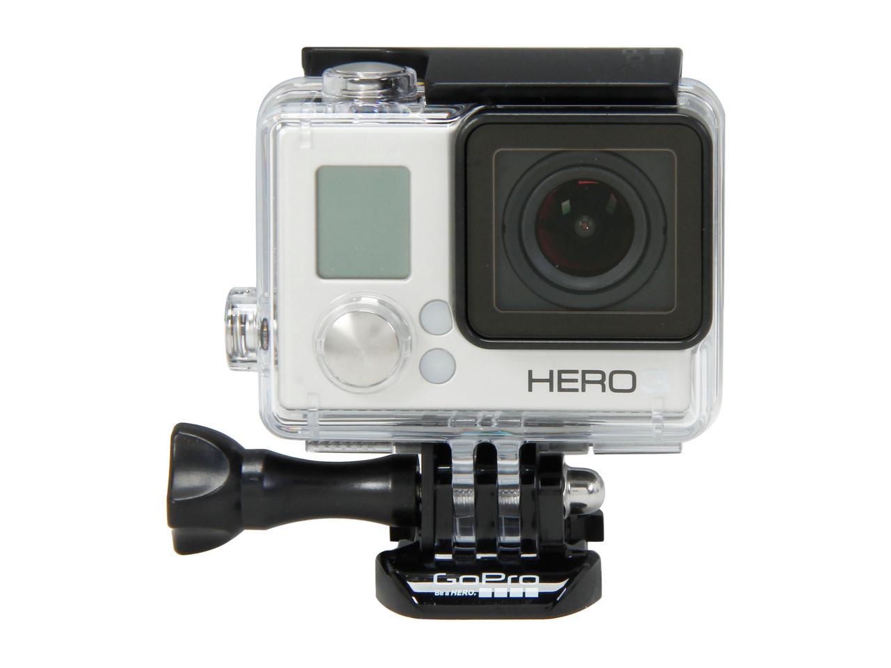 GoPro HERO3 White CHDHE-302 Silver 5MP Action Camera - Newegg.com