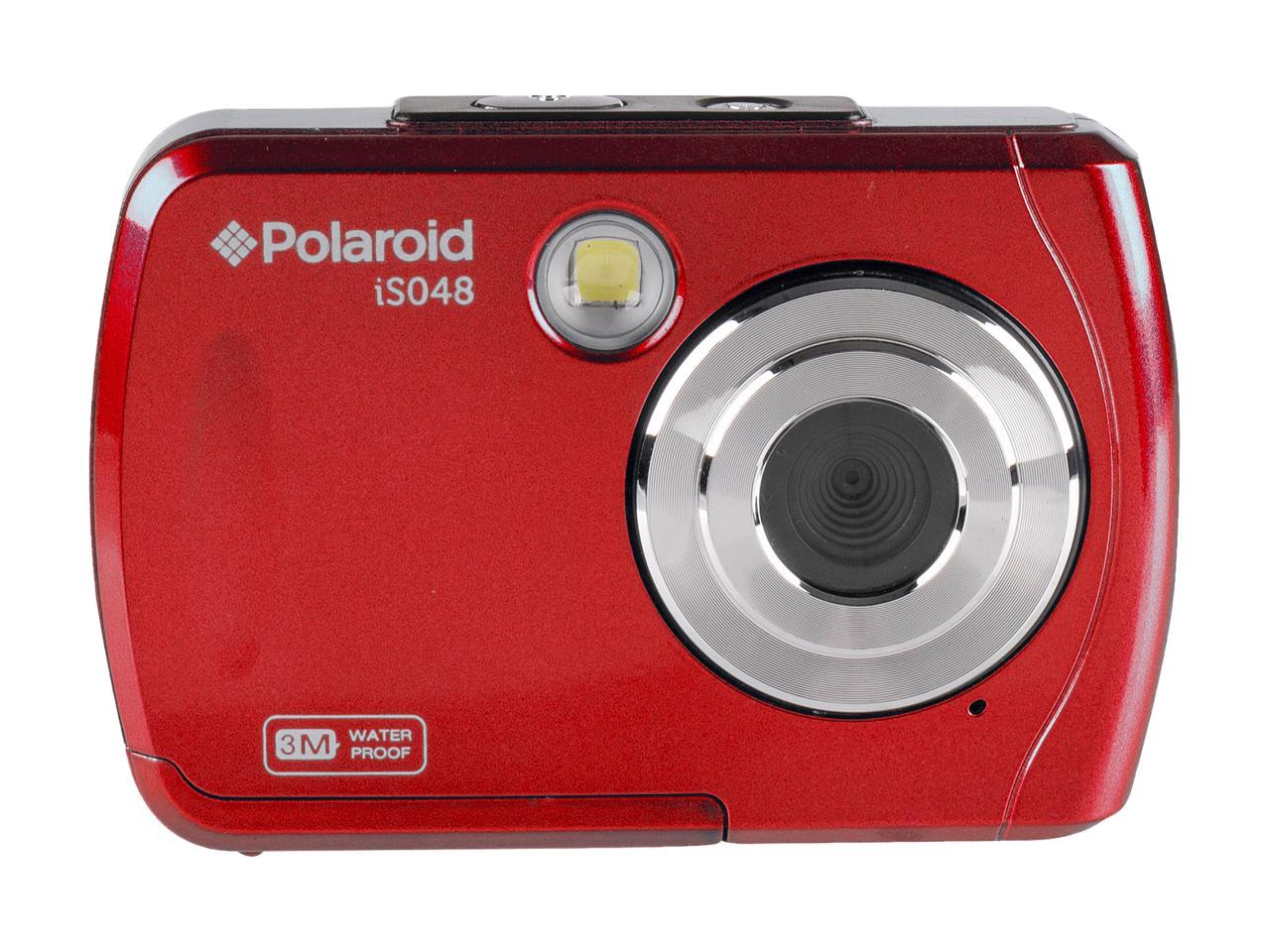 Polaroid IS048-RED 16MP Waterproof Digital Camera Red - Newegg.com