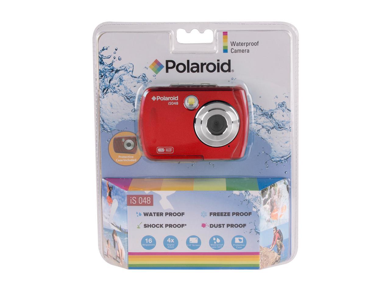 Polaroid IS048RED 16MP Waterproof Digital Camera Red