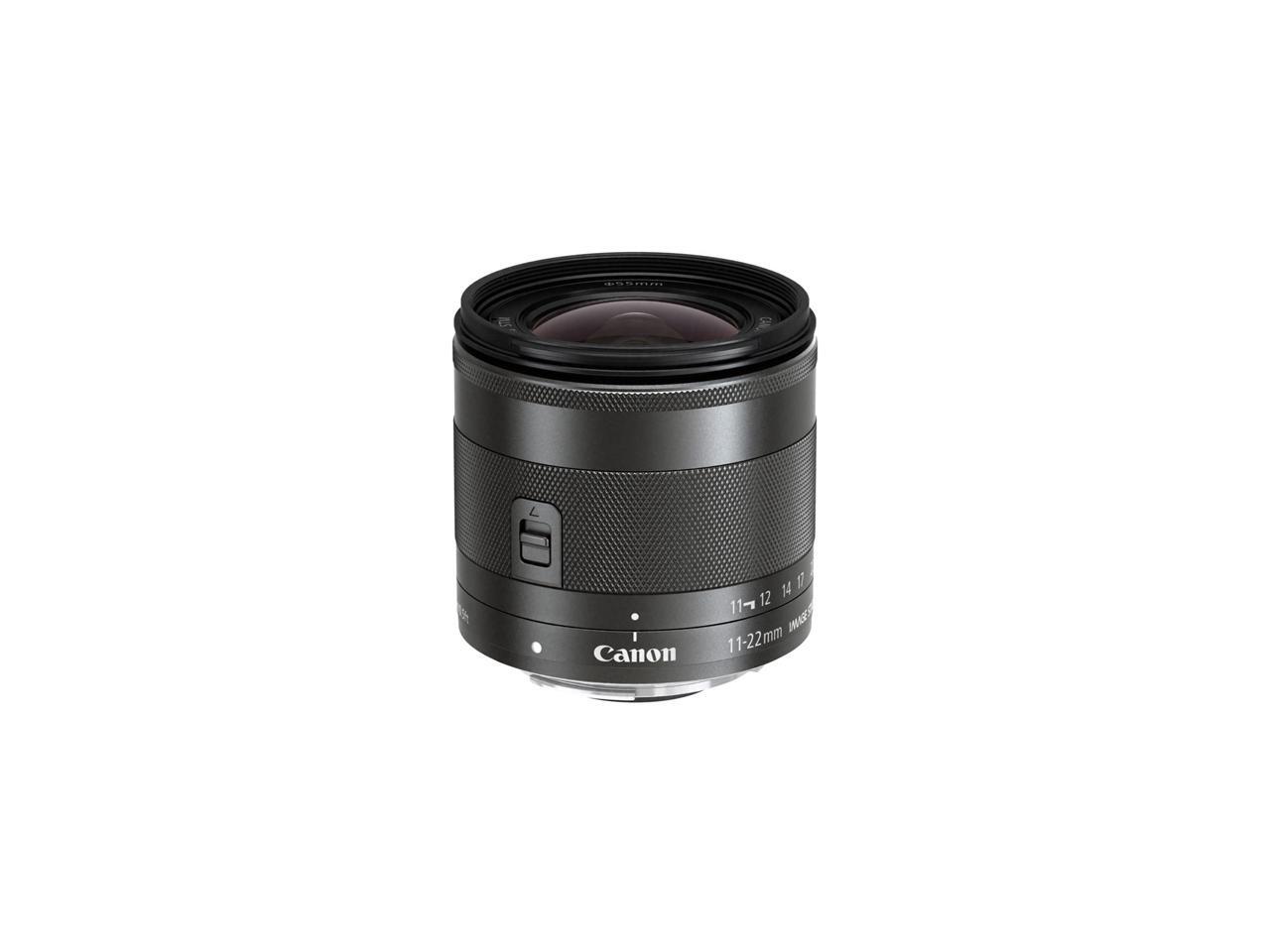Canon 7568B002 EOS 43mm diameter EFM 1122mm f/45.6 IS STM Lens Black Newegg.ca