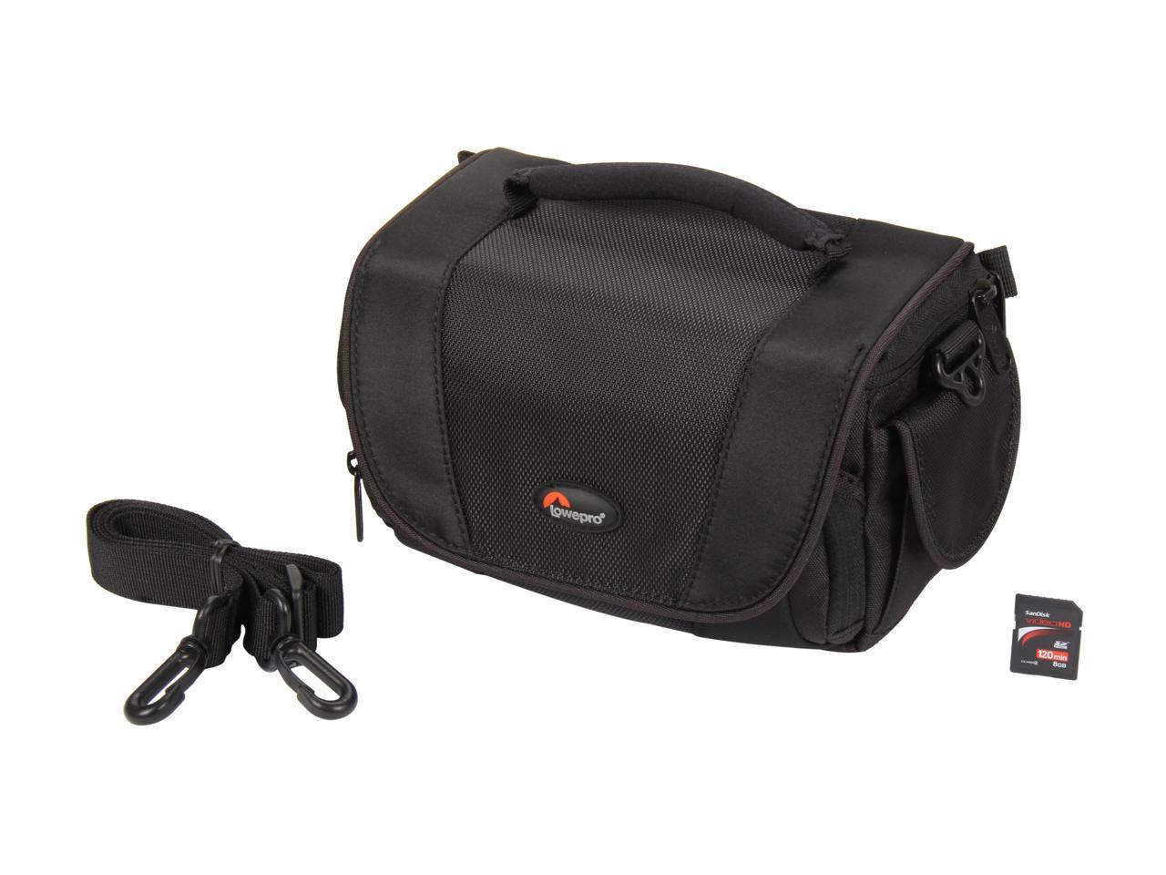 Lowepro Edit 130 (Black) Video Bag & Sandisk 8GB (Class 4) SDHC with ...