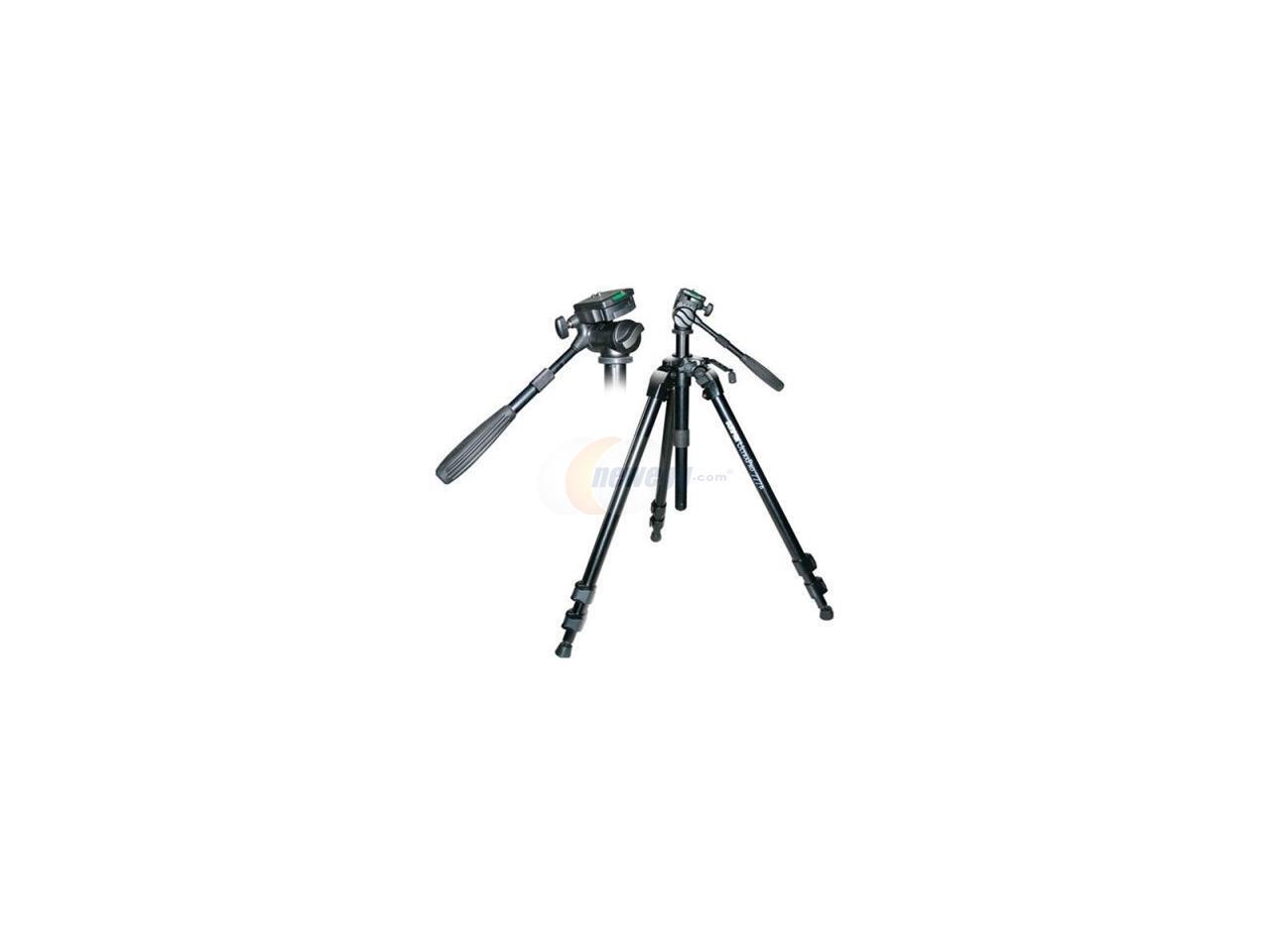SUNPAK 620777B UltraPro Tripod with 3Way FluidEffect Head Black