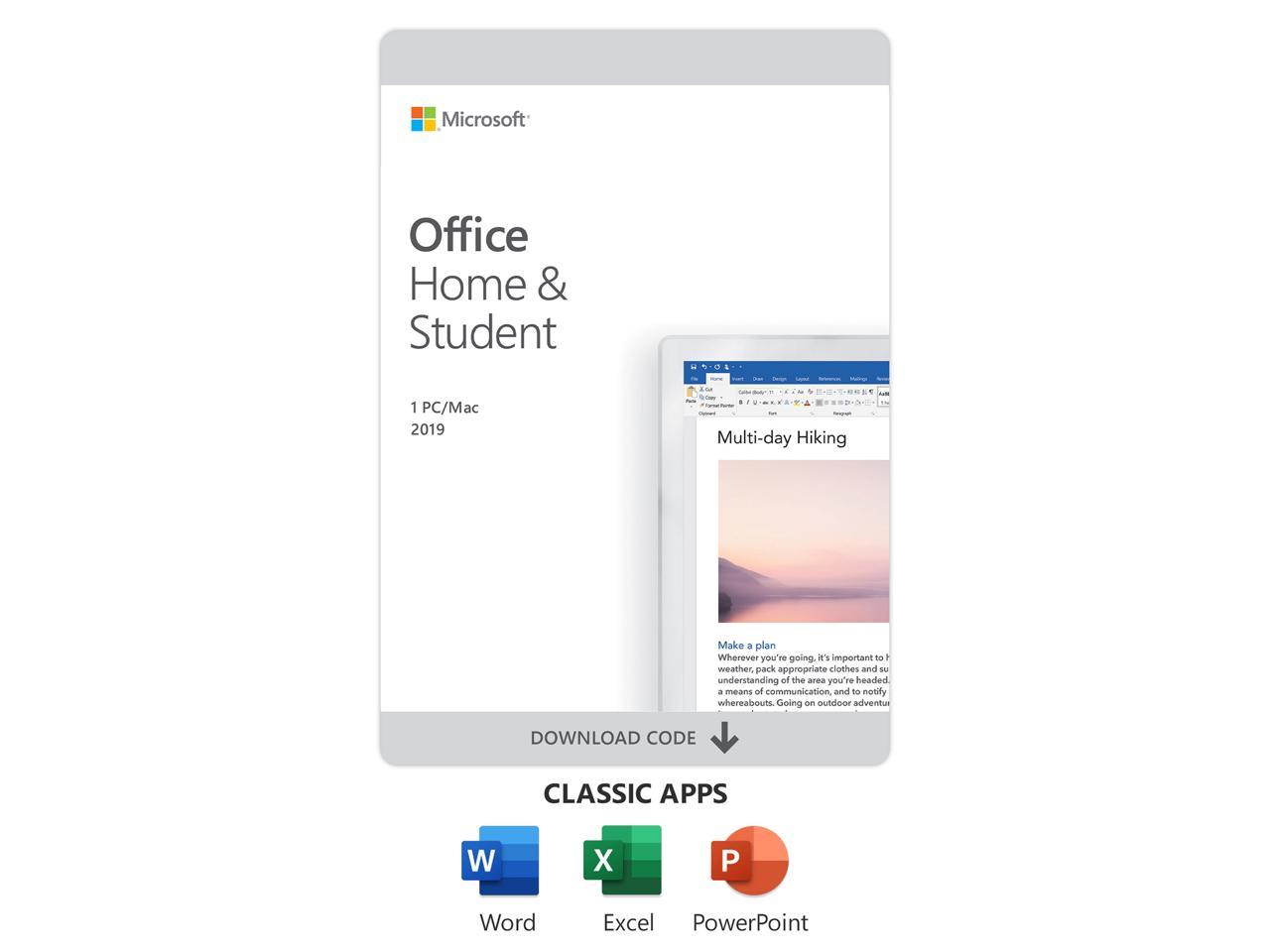 office home and student for mac 2 computers?