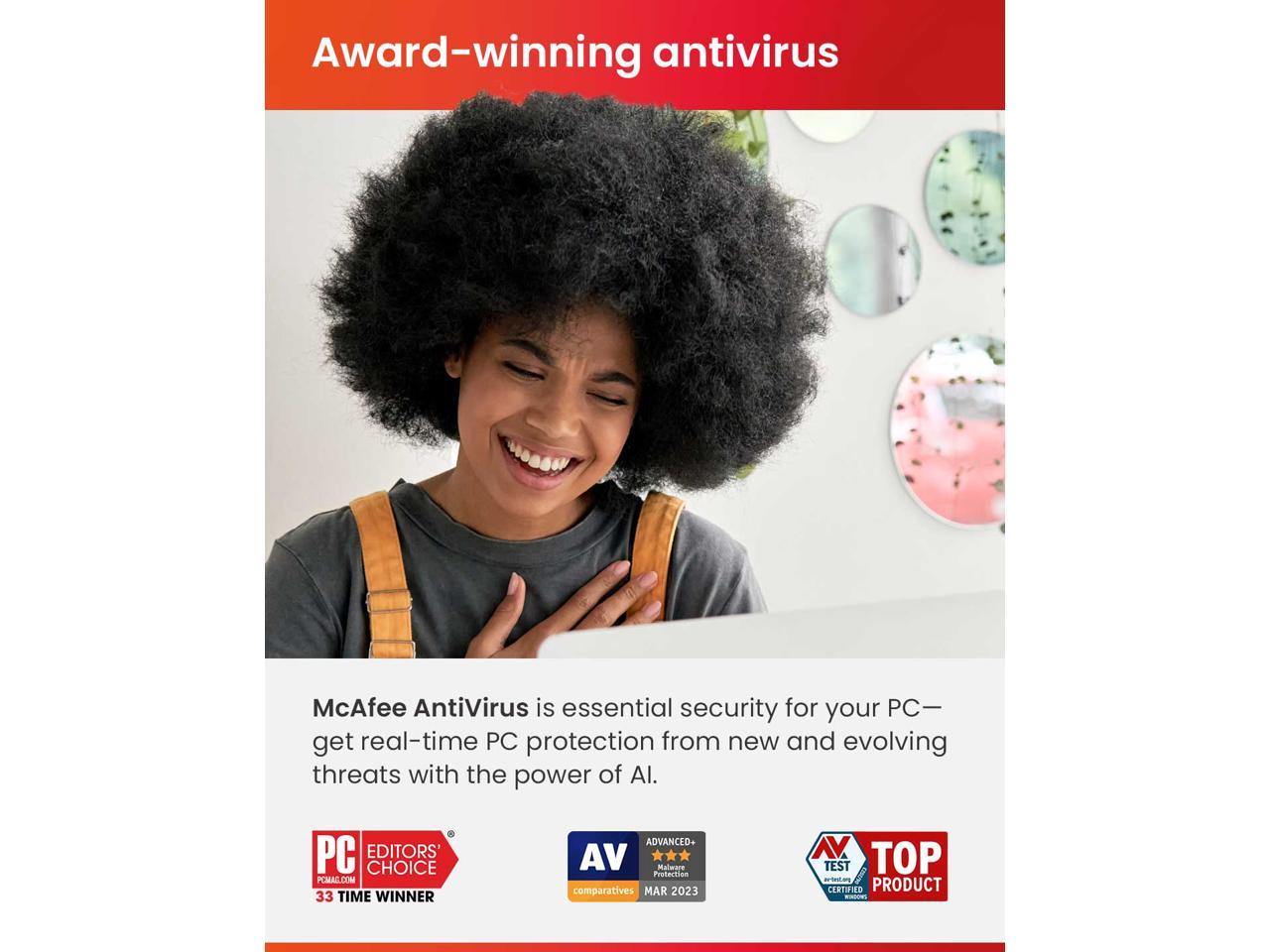 McAfee Antivirus 2024 1 PC / 1Year Download