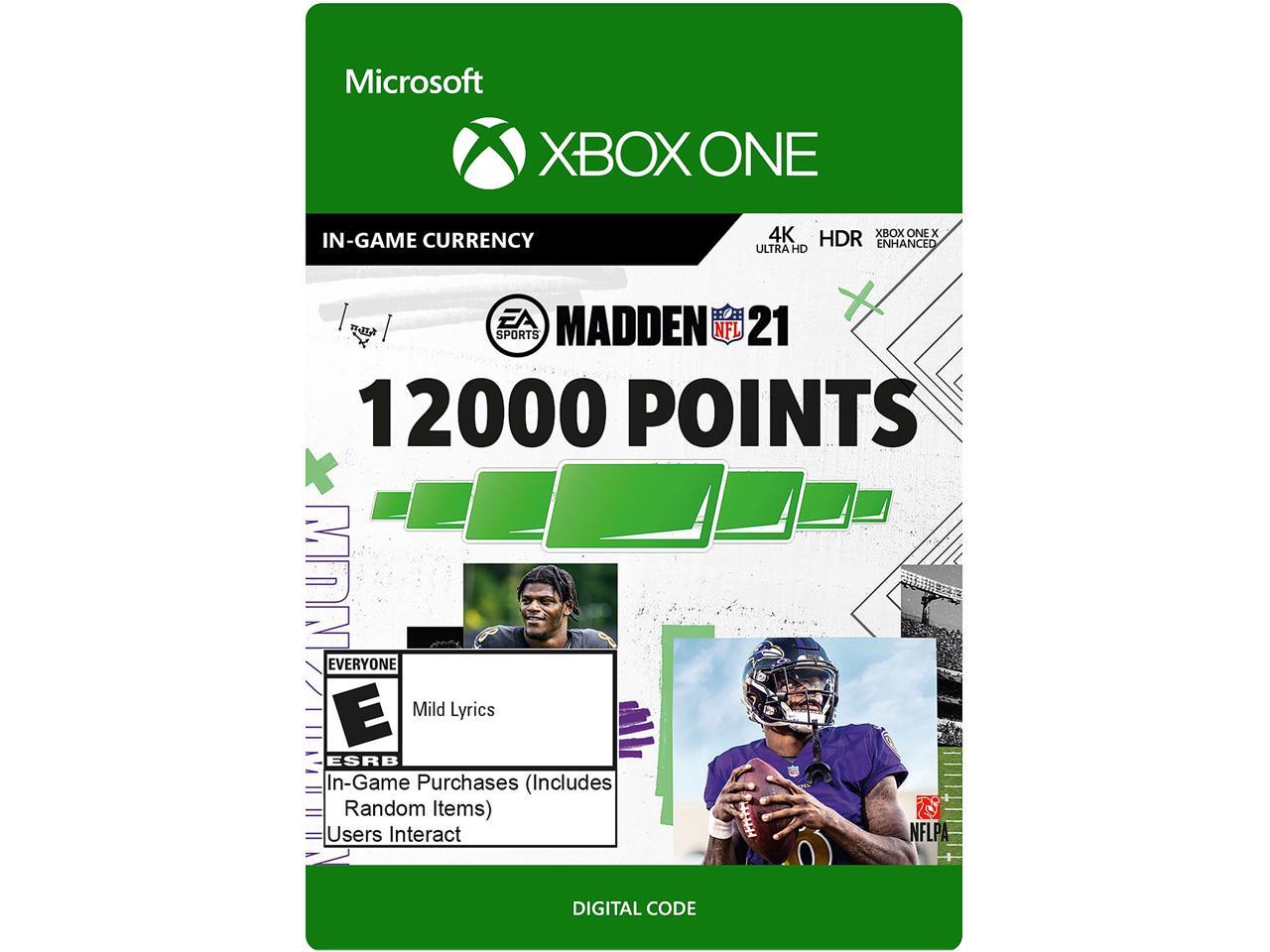 Madden NFL 21 12000 Madden Points Xbox One [Digital Code]