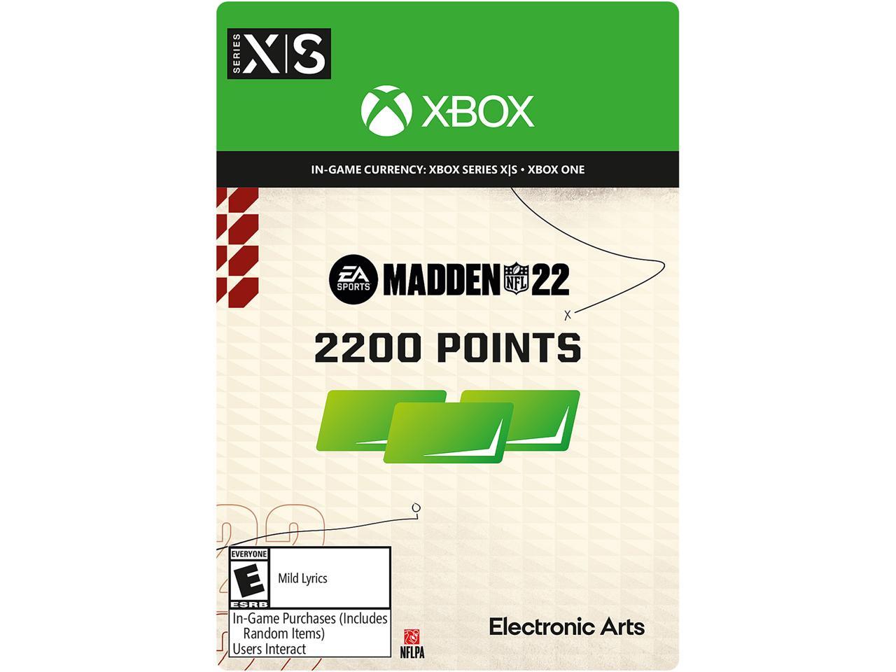 Madden NFL 22 2200 Madden Points Xbox Series X S / Xbox One [Digital