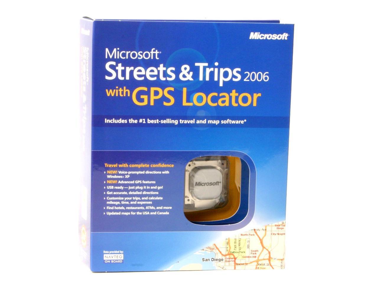 Microsoft Streets and Trips GPS 2006 with GPS Locator