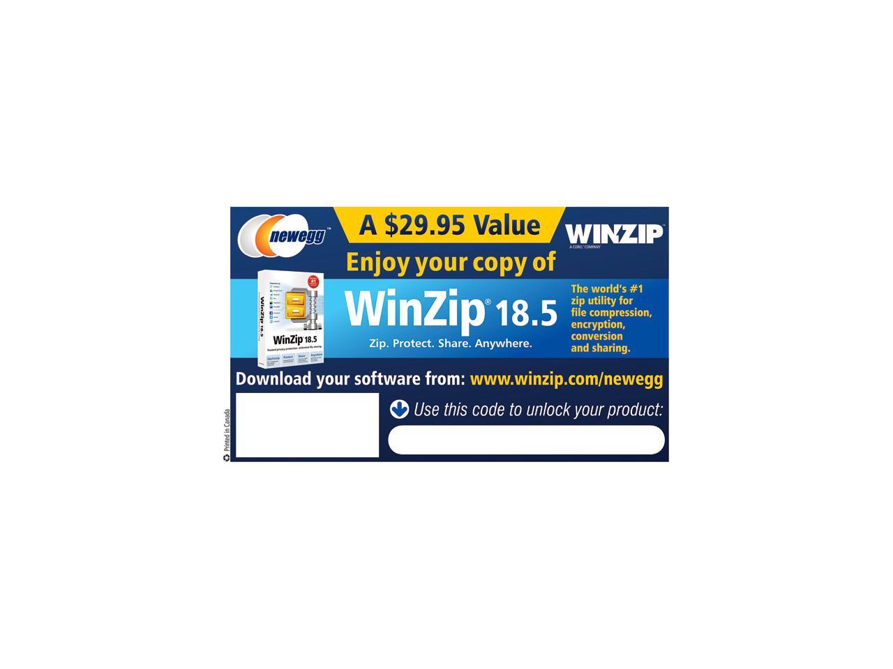 WinZip(R) 18.5 Now Supports New ZipShare(R), Instant ...