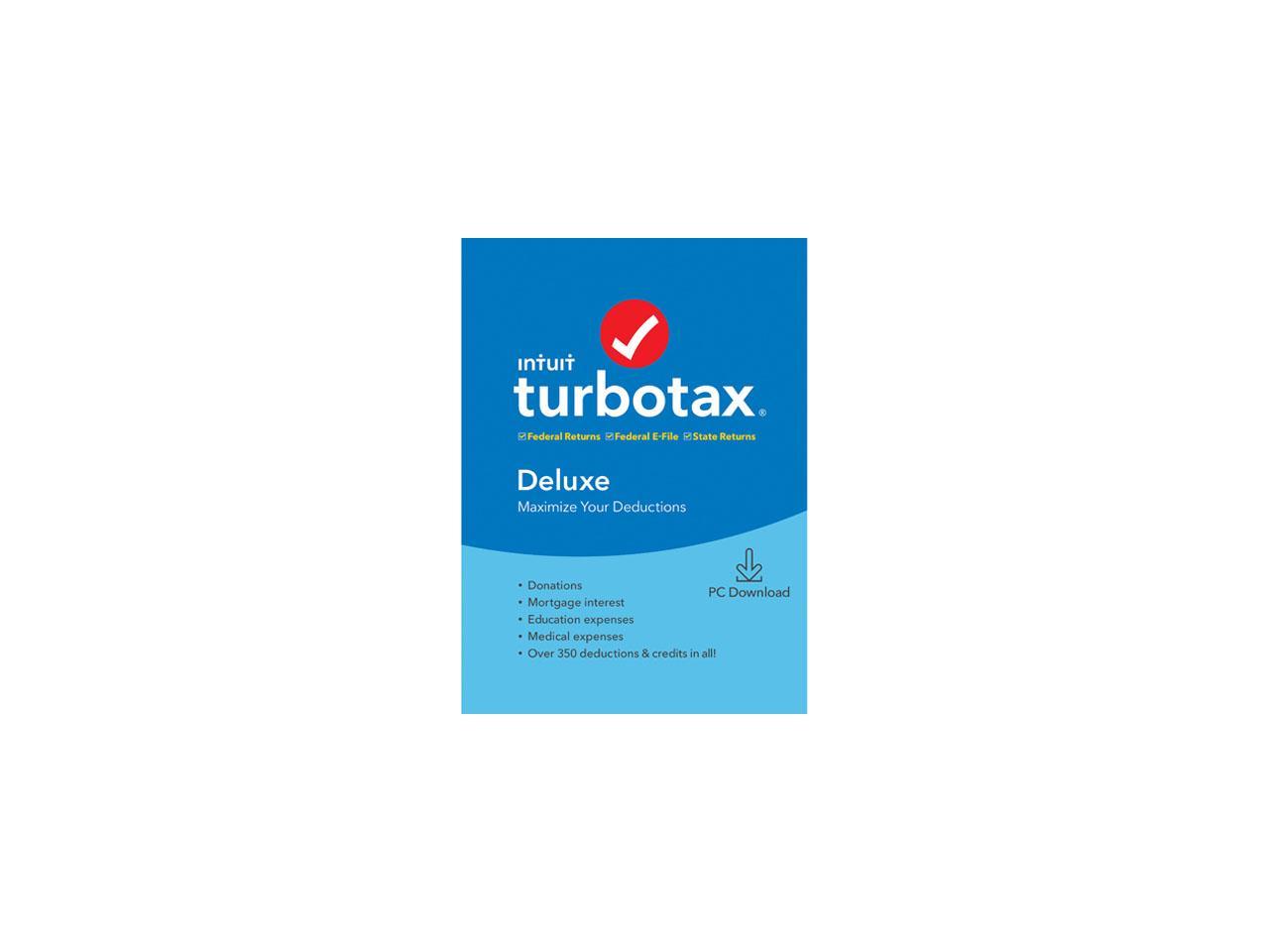 Turbotax deluxe with state and efile graphiclop