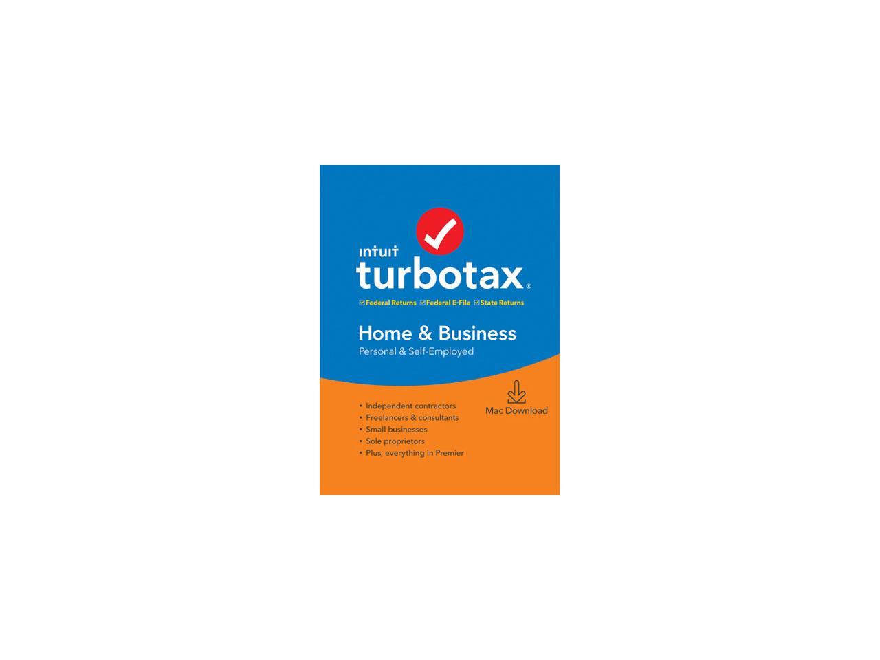 TurboTax Home & Business + State 2019 Mac Download