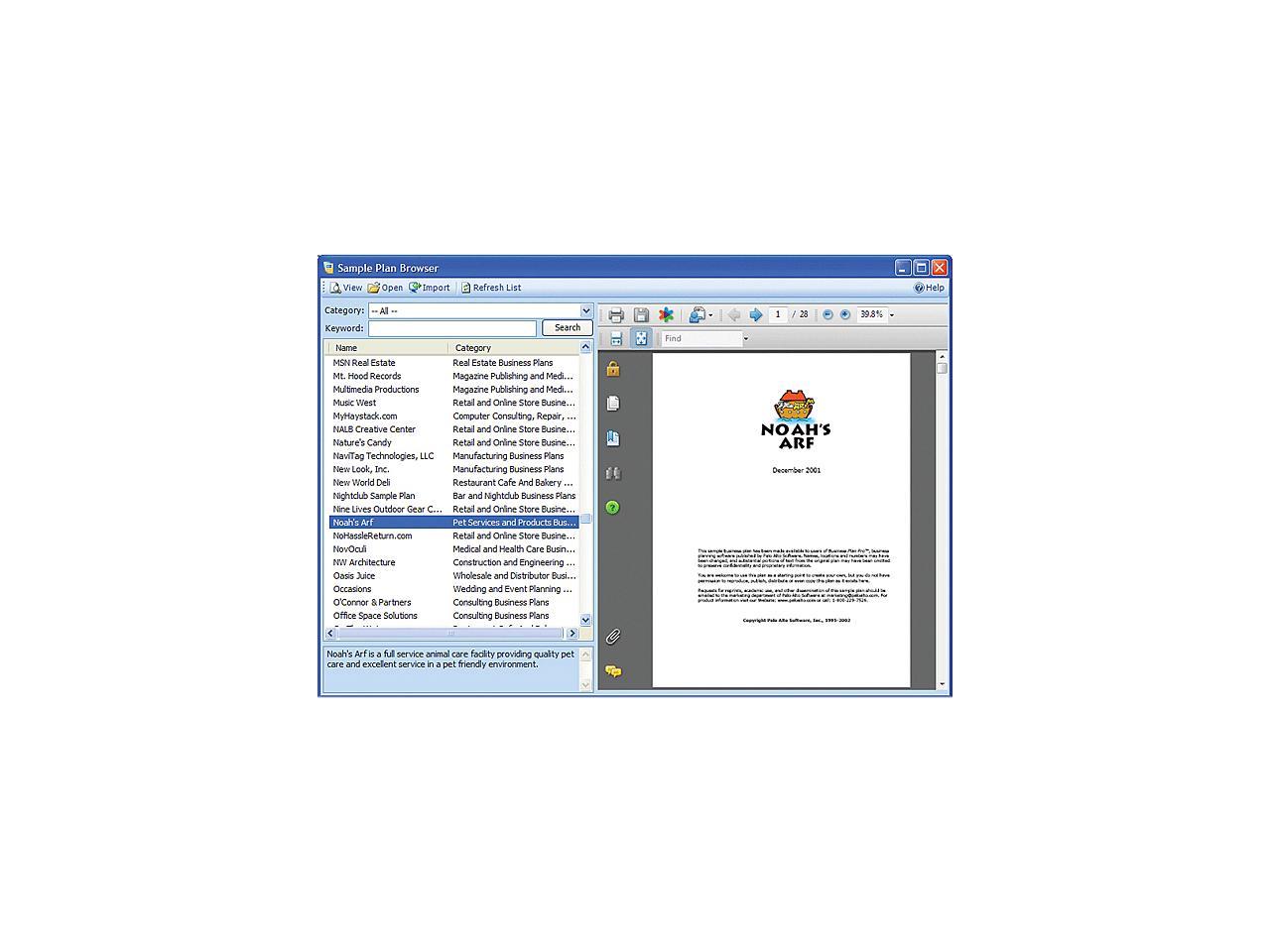 business plan pro palo alto software download