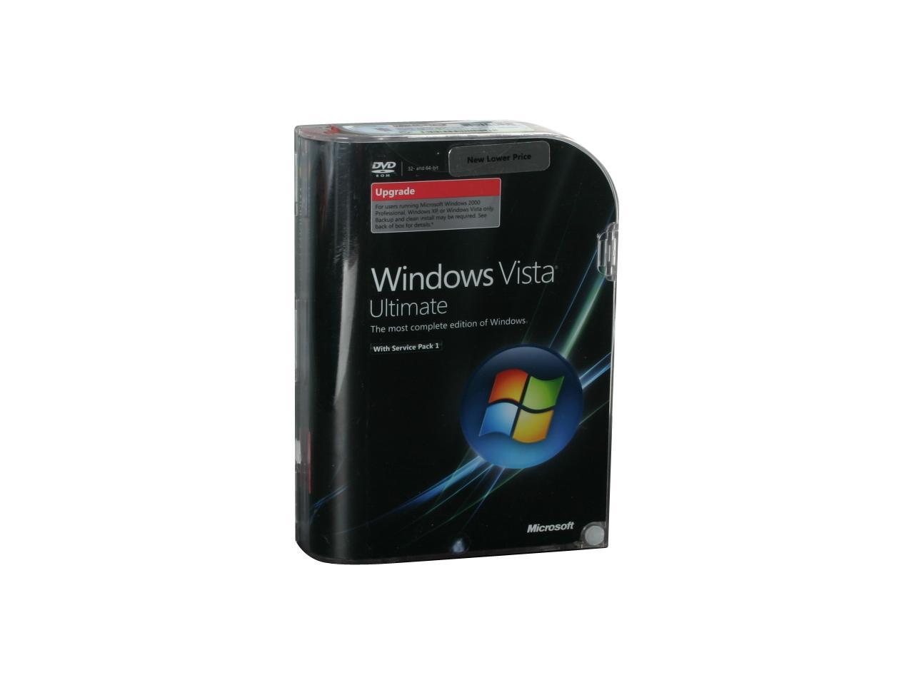 Microsoft Windows Vista Ultimate Sp1 Upgrade Newegg Com