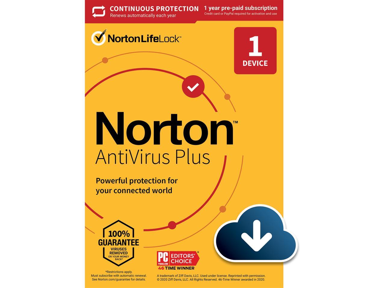 Norton AntiVirus Plus 2021 - Antivirus software for 1 Device with Auto-Renewal - Includes ...