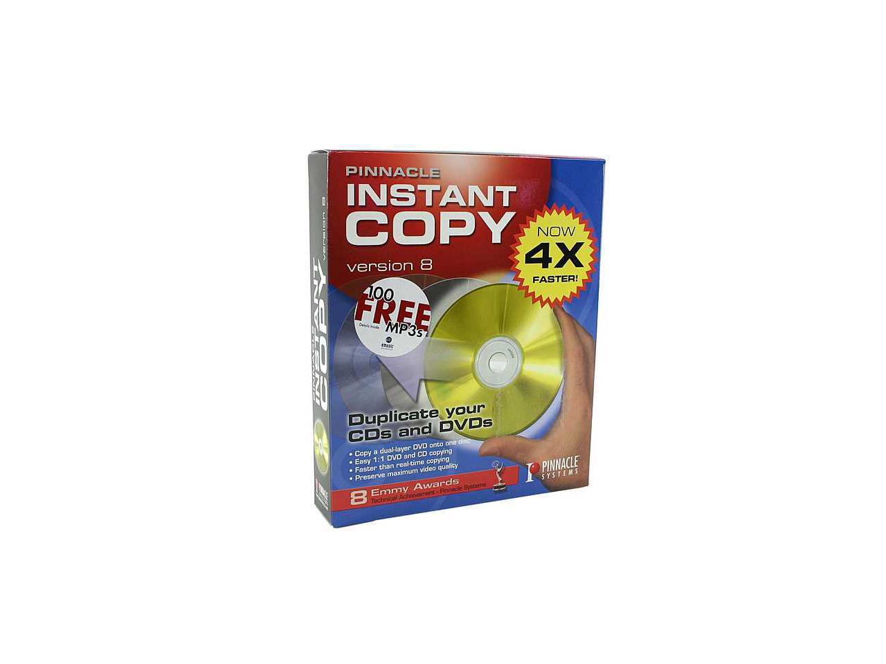 Pinnacle Instant Copy Version 8, Duplicate CDs and DVDs