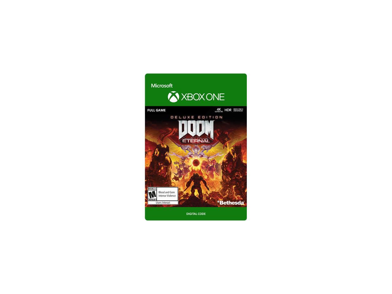 Doom Eternal Deluxe Edition Xbox One Digital Code Newegg Com