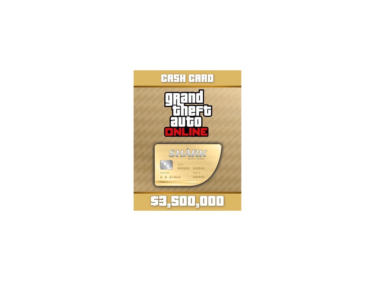 Grand Theft Auto Online Whale Shark Cash Card Pc Digital Code Newegg Com