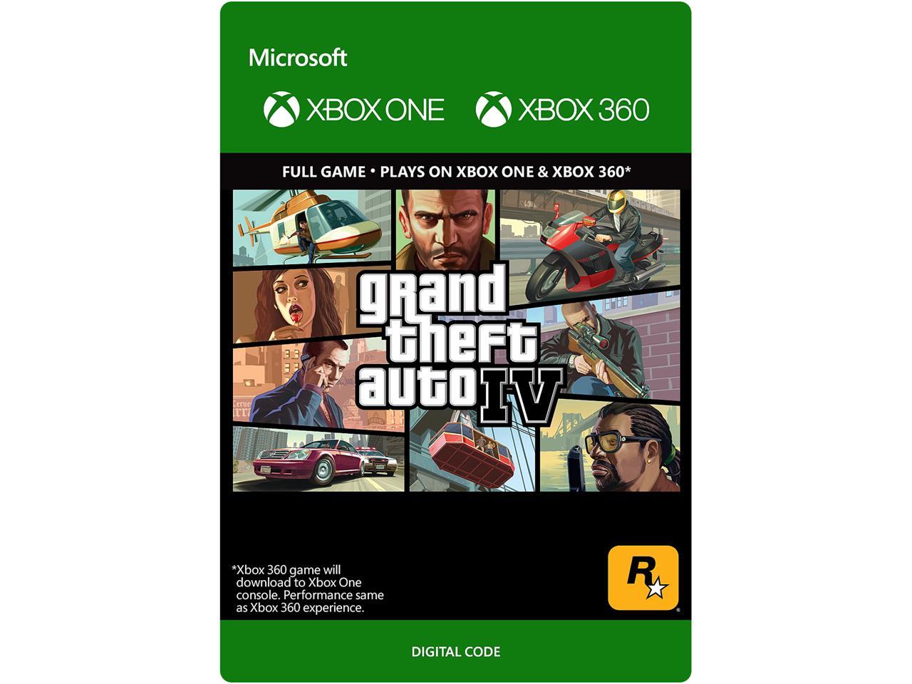 lengte Raap patroon Grand Theft Auto IV Xbox 360 [Digital Code] - Newegg.com