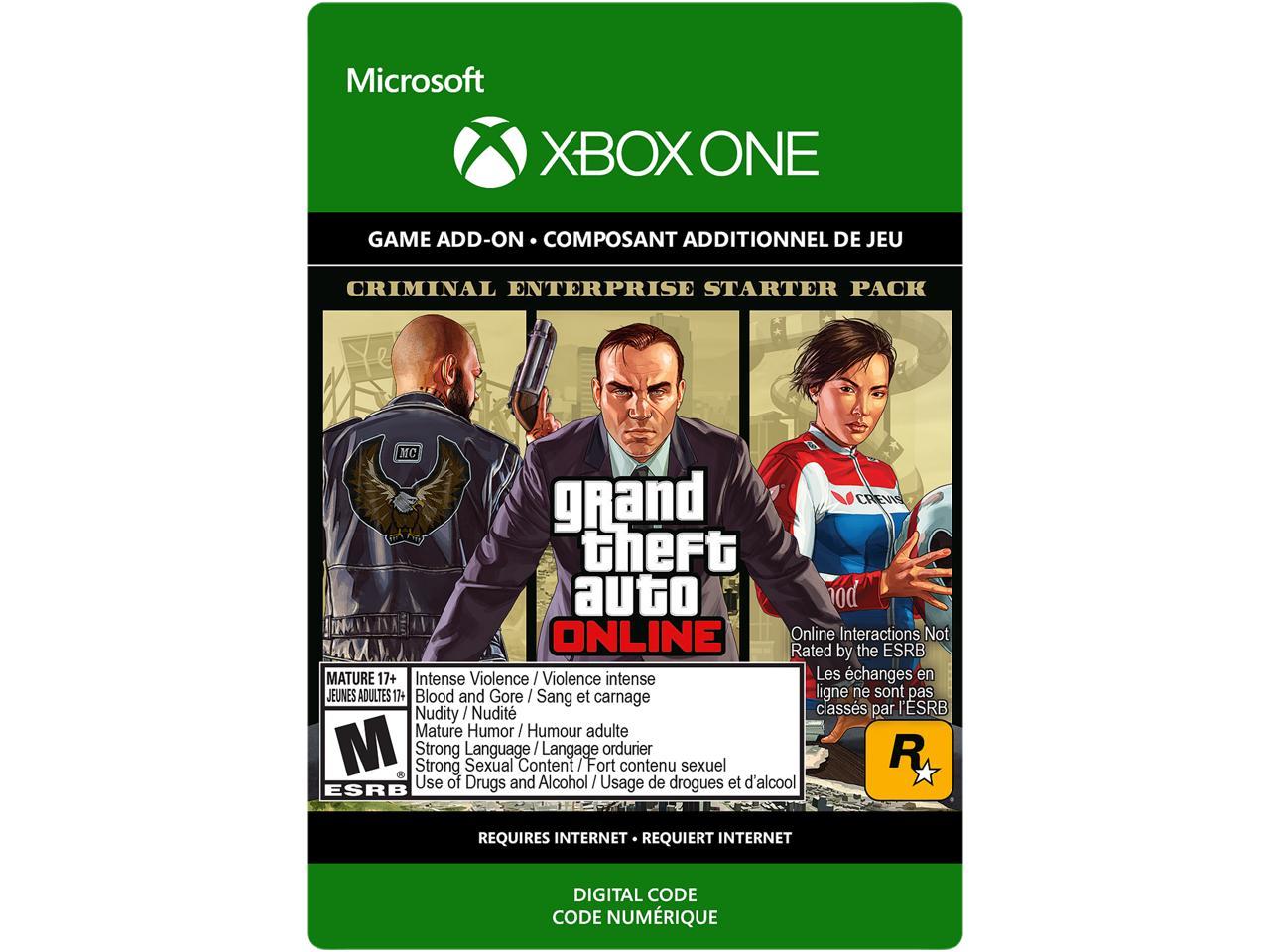 Grand Theft Auto V Criminal Enterprise Starter Pack Xbox One Digital Code Newegg Com