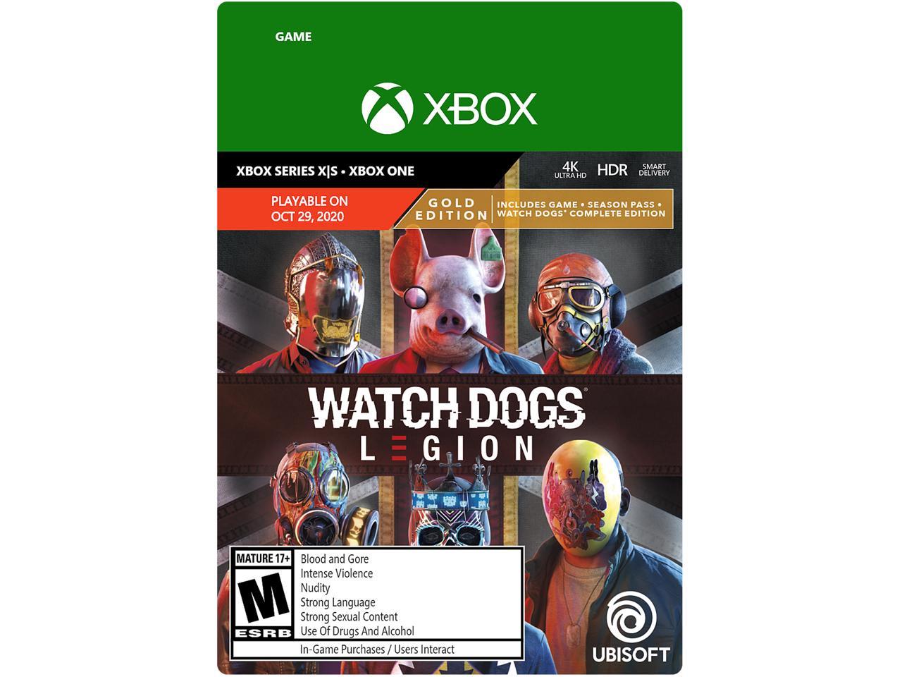 Watch Dogs Legion Gold Edition Xbox Series X S Xbox One Digital Code Newegg Com
