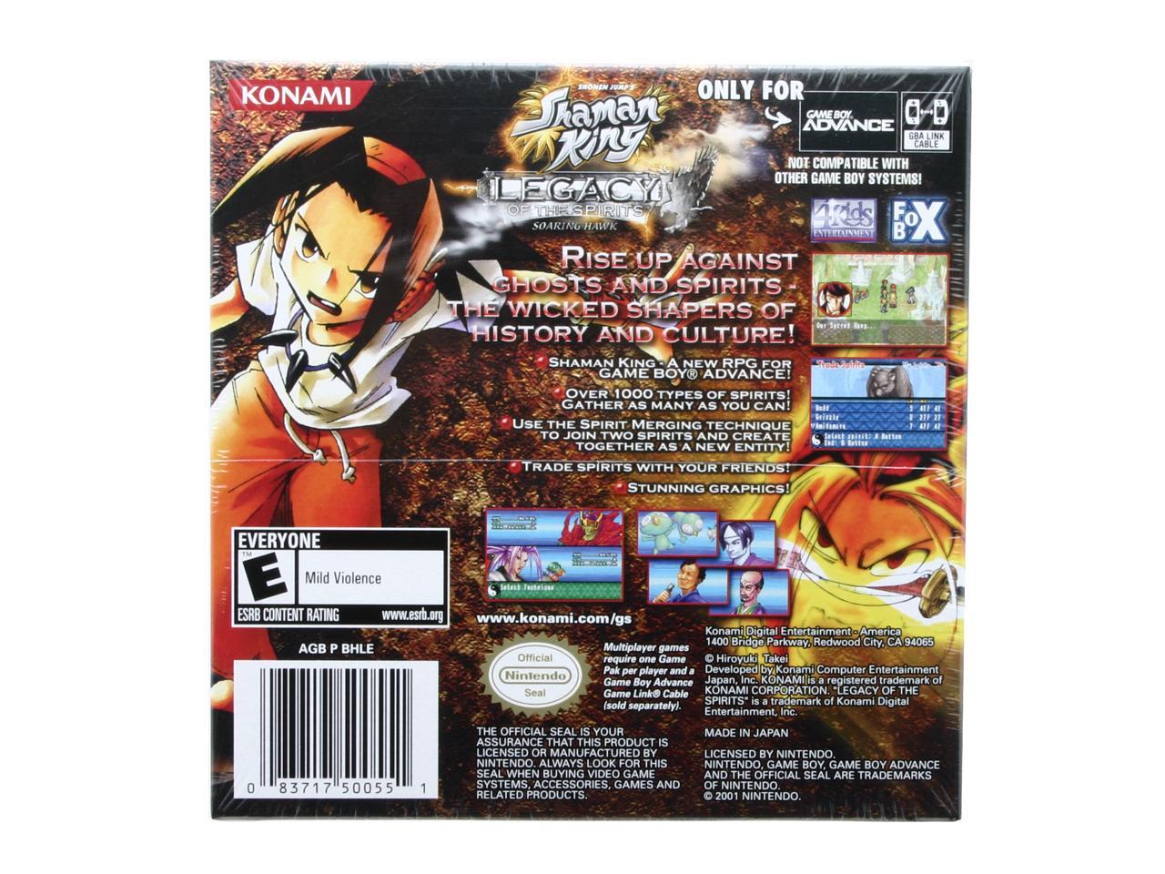 Shaman King Legacy Of Spirits Soaring Hawk GameBoy Advance Game KONAMI