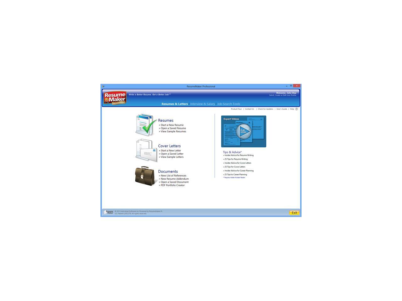 Individual Software Resumemaker Professional Deluxe 18 Newegg Com