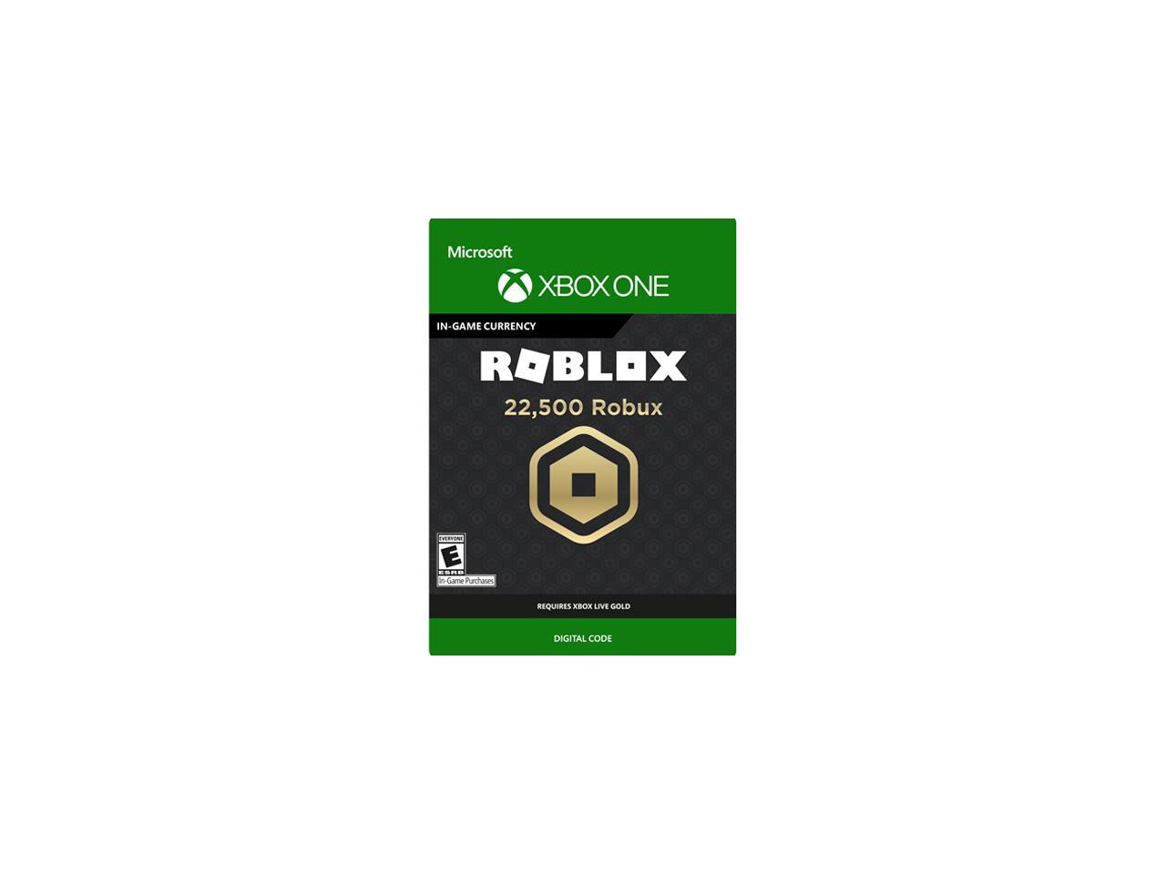 22 500 Robux For Xbox One Digital Code Newegg Com - not used roblox robux codes for 22500 robux