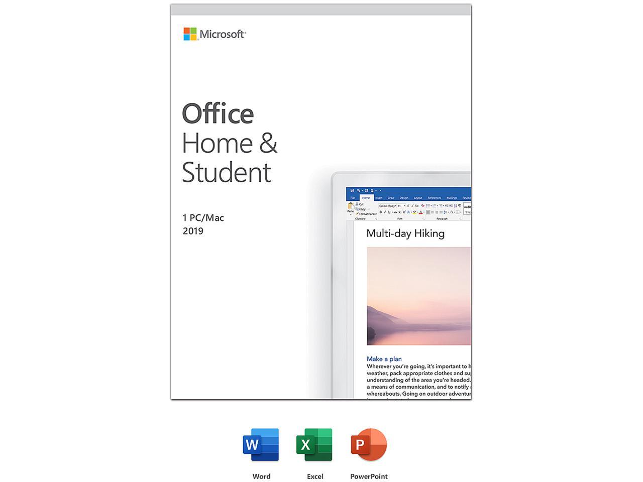 differences between microsoft office and student