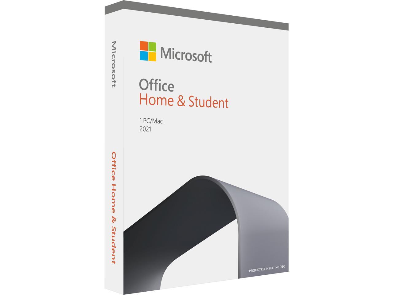 Microsoft Office Home & Student 2021 | One Time Purchase, 1 Device |  Windows 10 & Windows 11 PC/Mac Keycard 