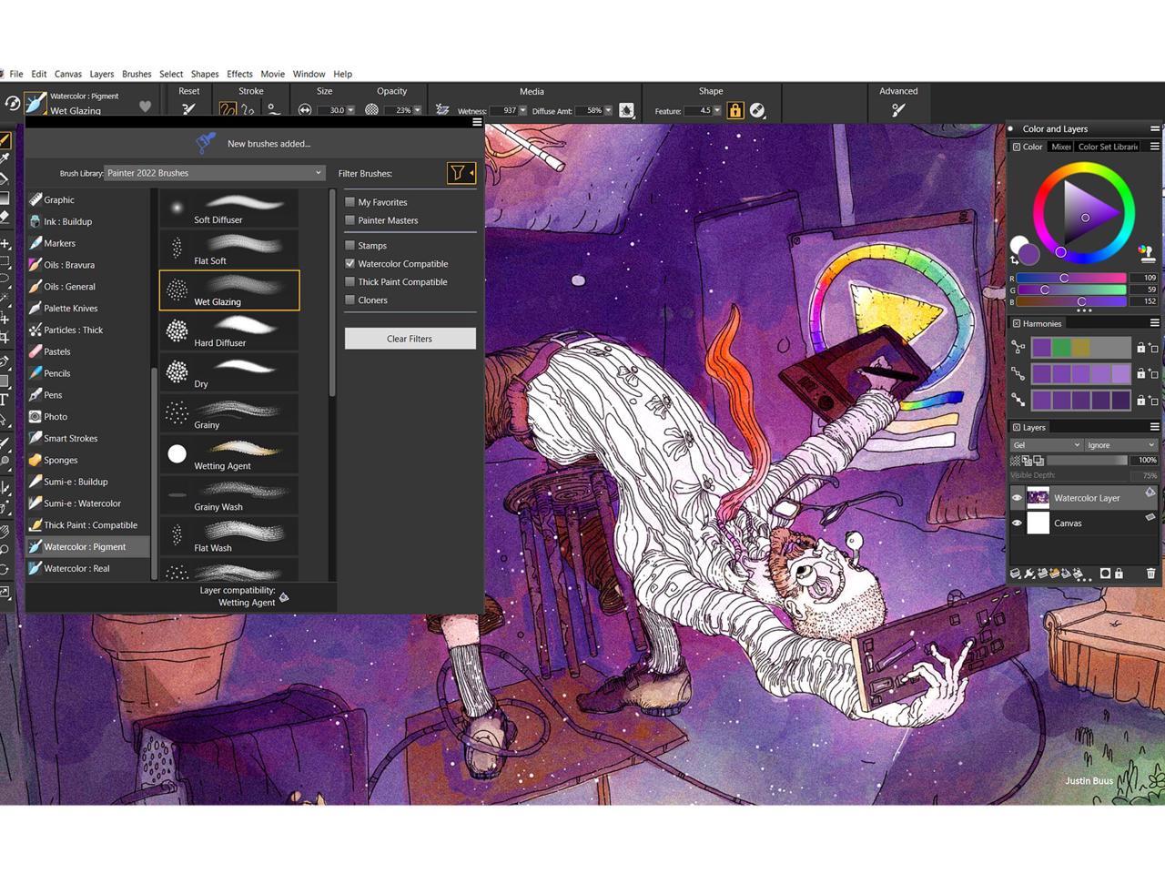how to close all windows on corel painter