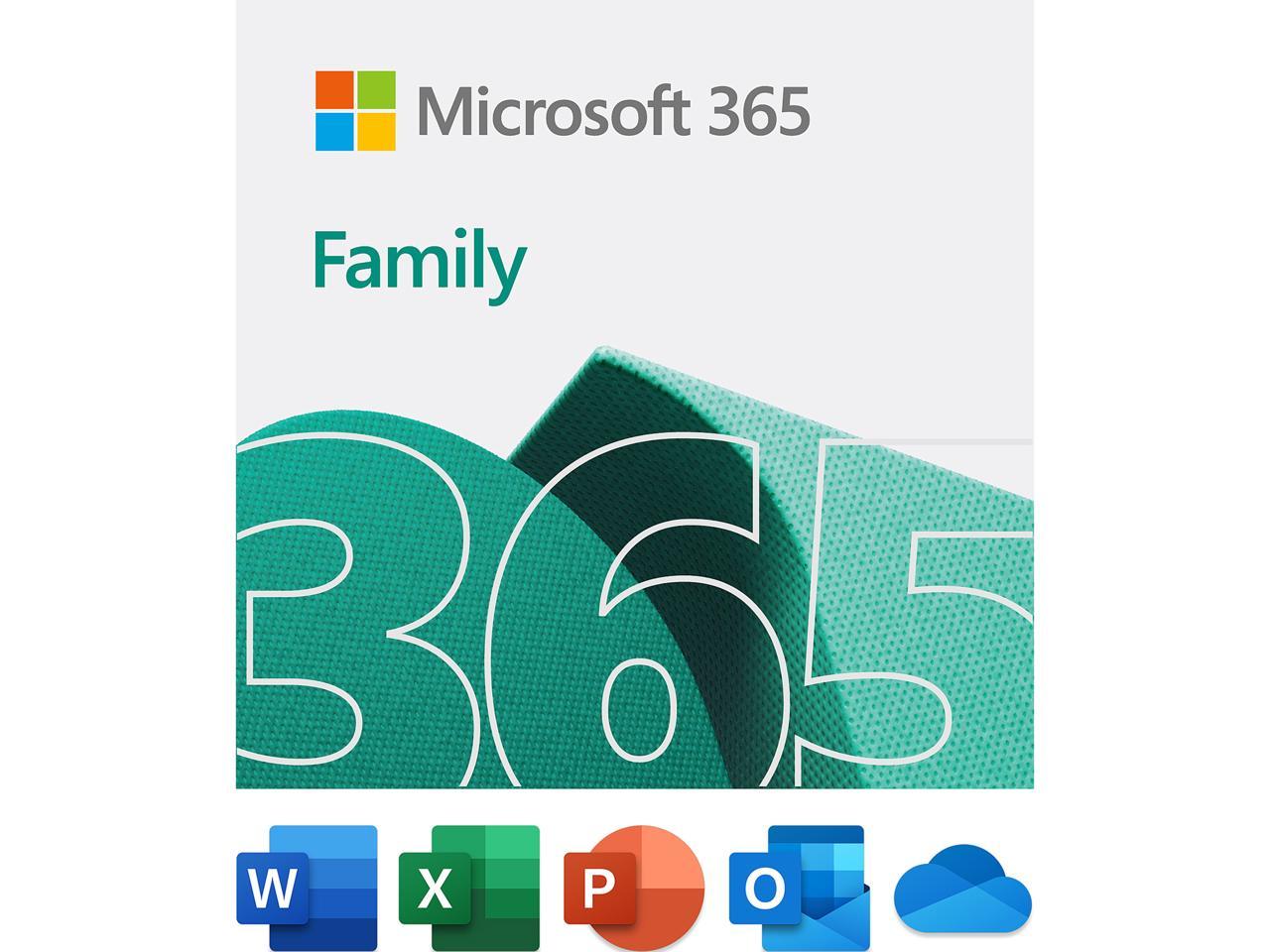 6 Users GENUINE Microsoft Office 365 Home 2019 PC or Mac 1-Year Subscription 