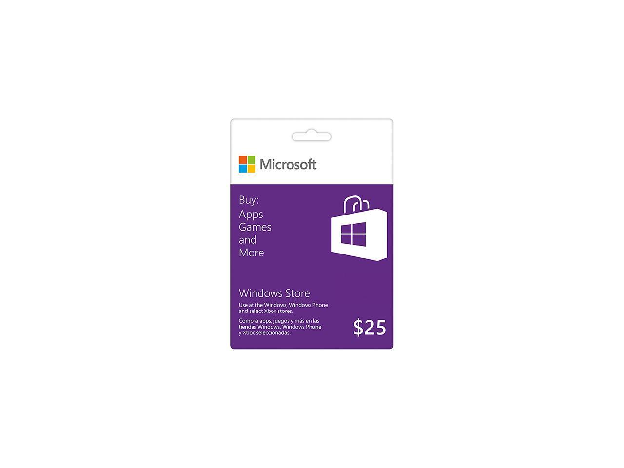 Microsoft Windows Gift Card $25 - Newegg.com