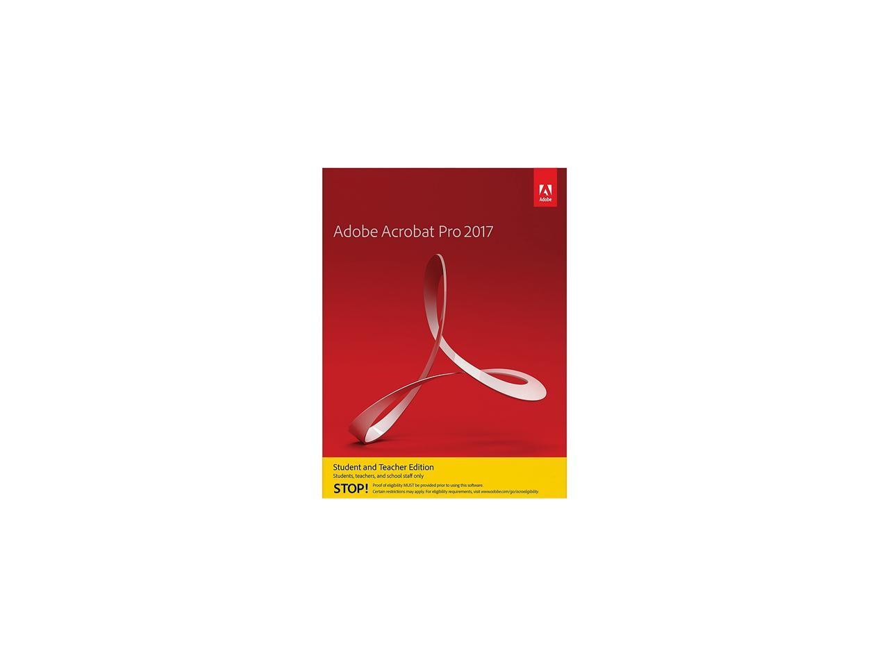 adobe acrobat pro student & teacher 2017 windows download version