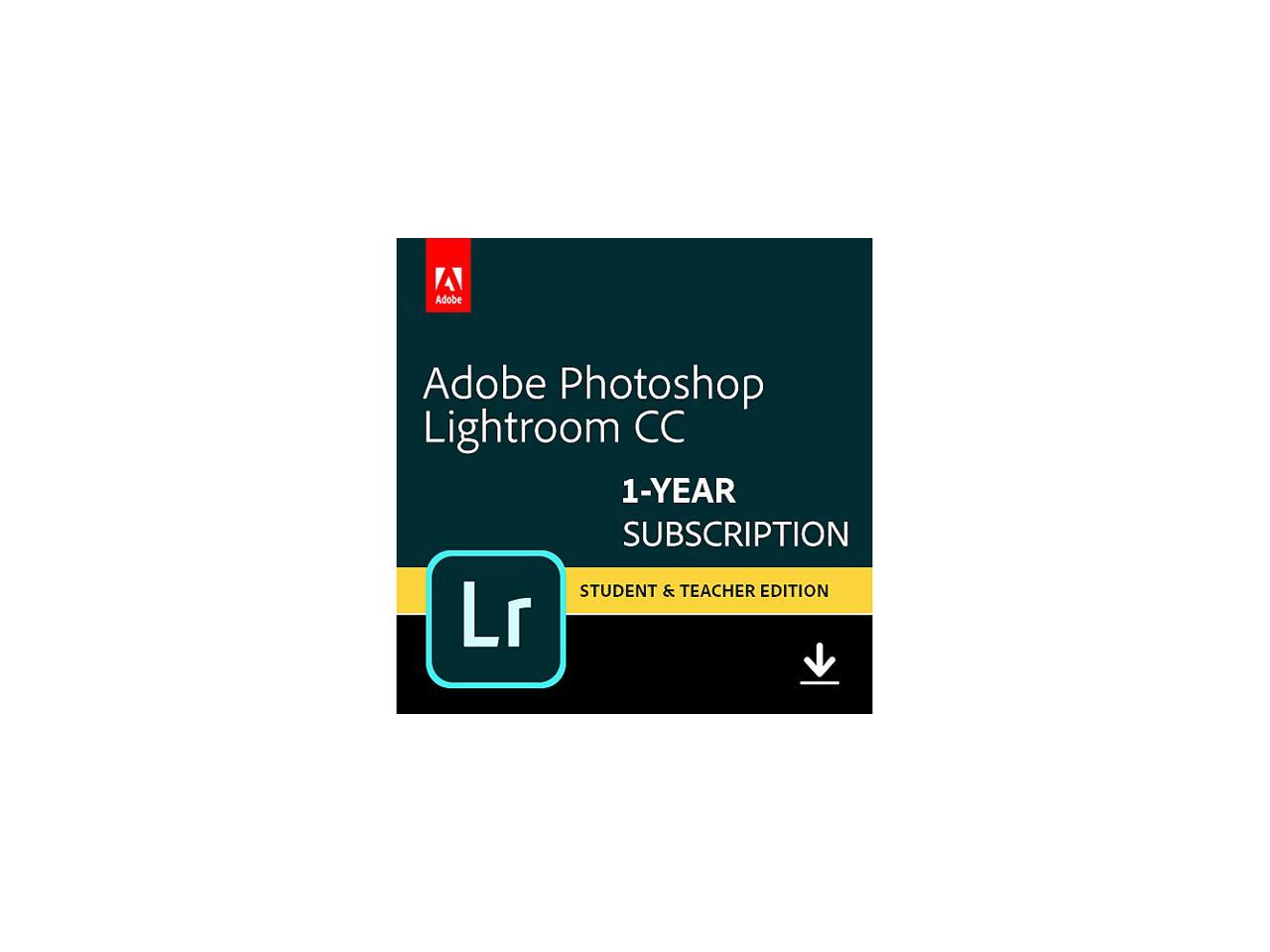 Lightroom subscription student