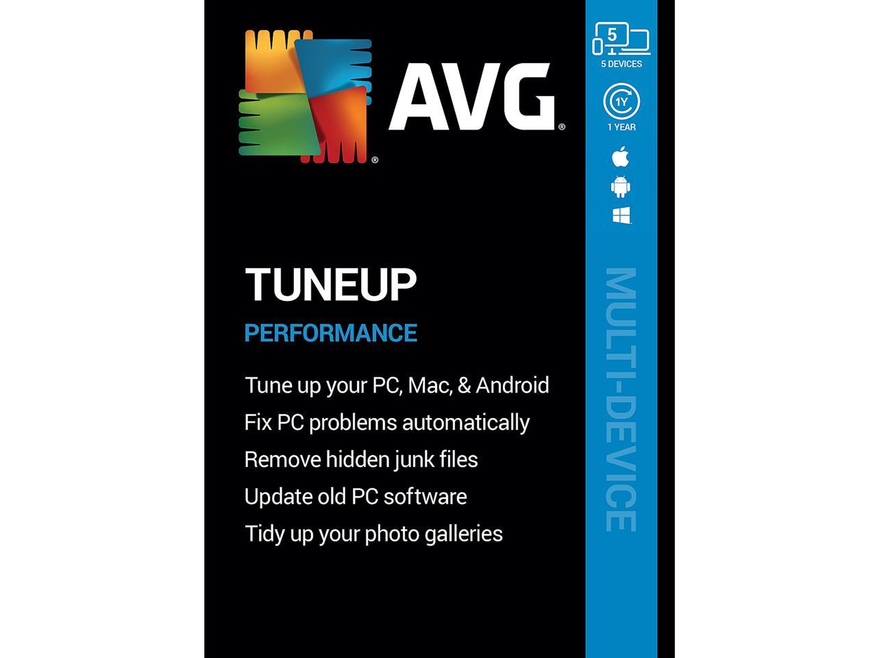 AVG TuneUp 2024, 5 Devices 1 Year Download