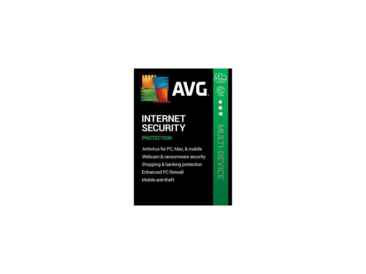 AVG Security 2024, 5 Devices 1 Year Download