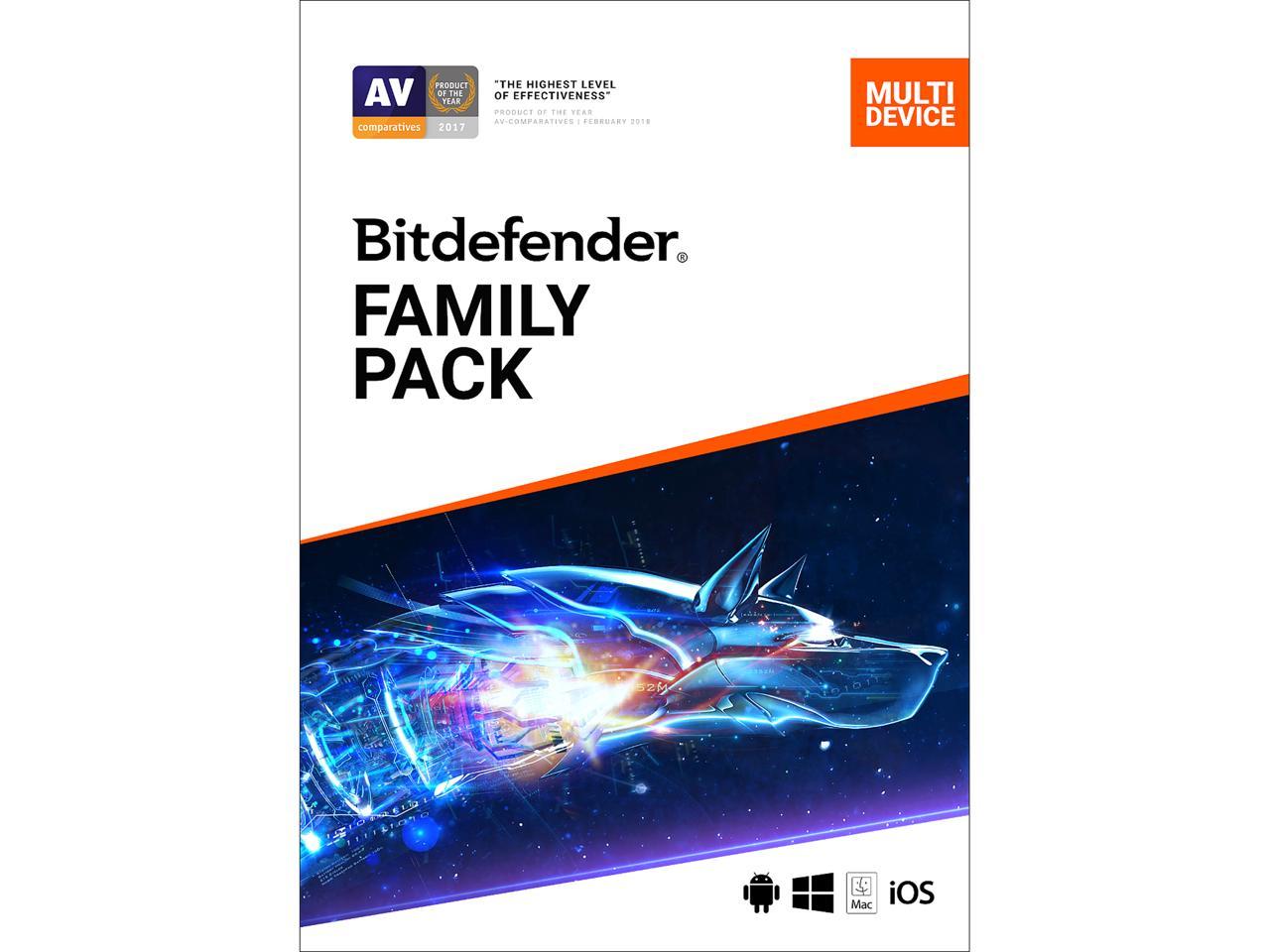 Bitdefender Family Pack 2020 - 2 Year/15 Devices - Download 