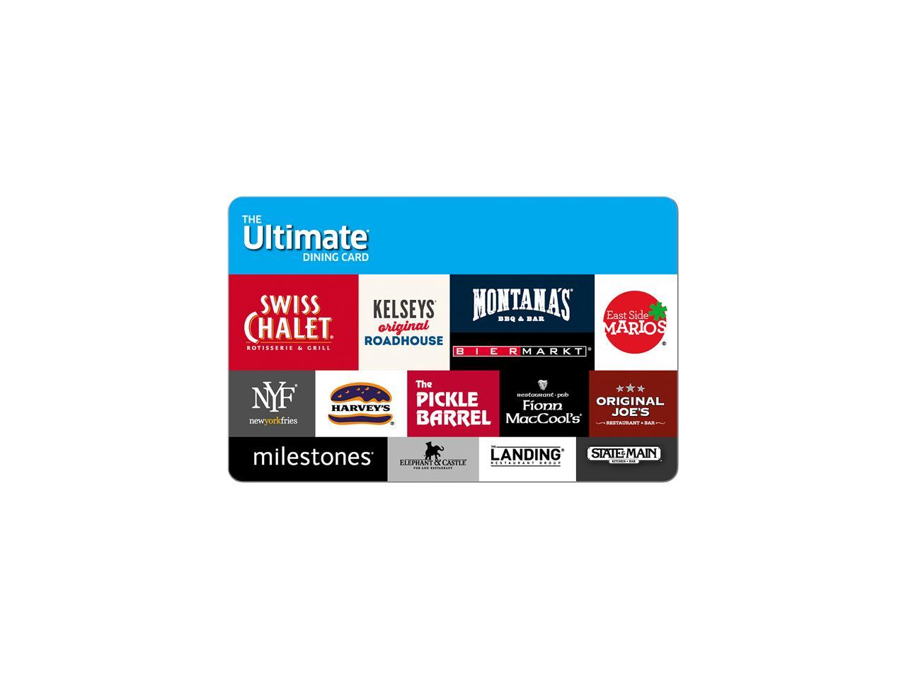 The Ultimate Dining Card $25 Gift Card (Email Delivery) - Newegg.ca