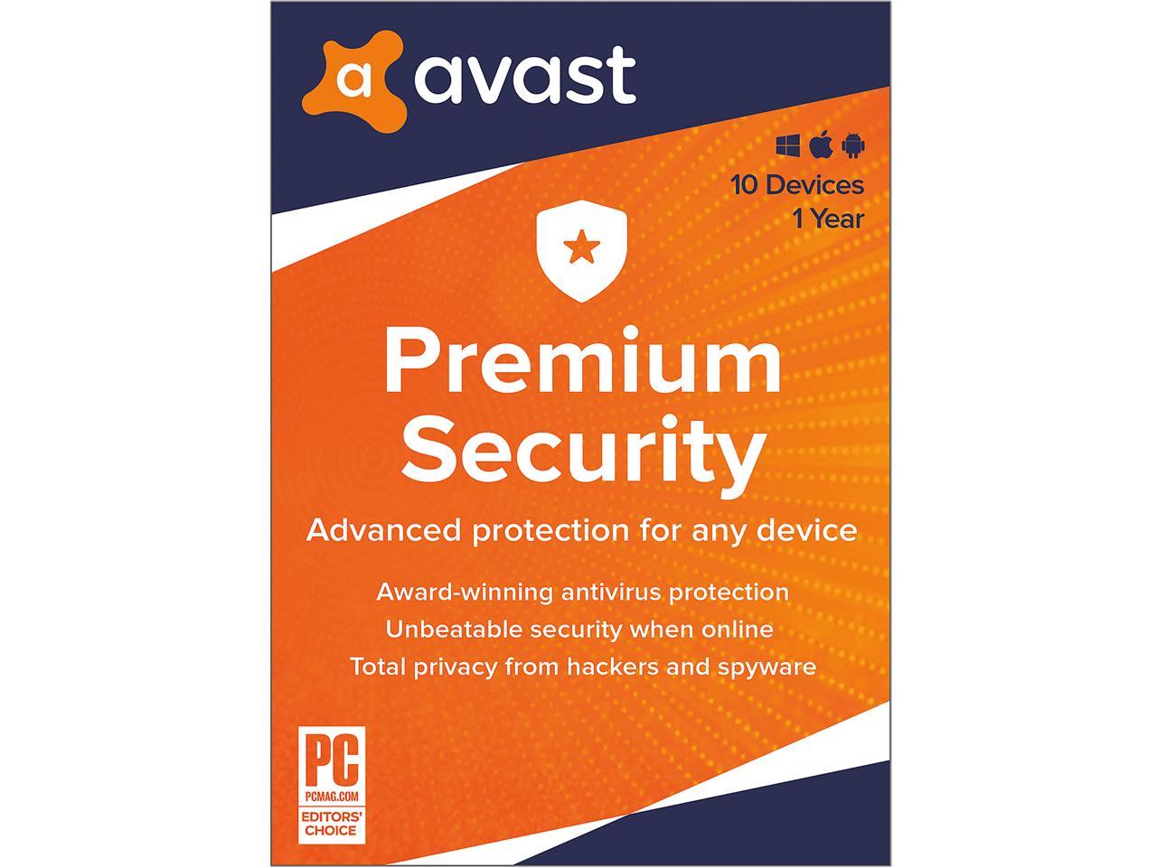 Avast Premium Security 2024, 10 Devices 1 Year Download