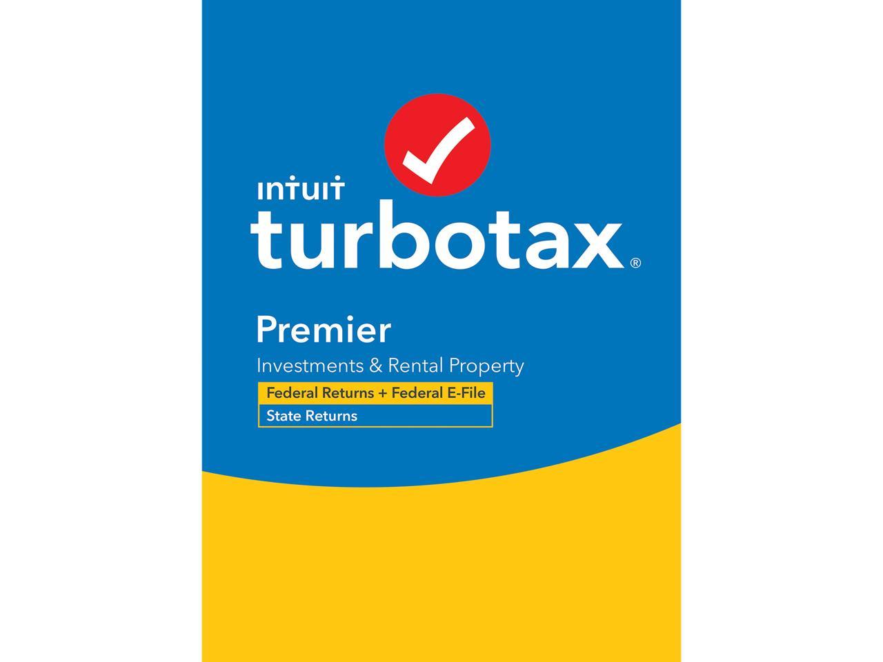 Intuit TurboTax Premier Federal + E-File + State 2020 (1 