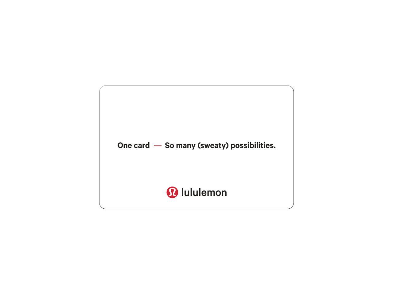 Lululemon Printable Gift Card Printable World Holiday
