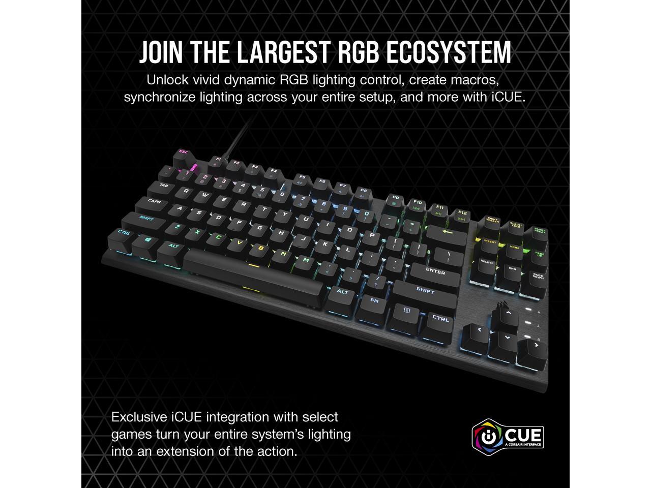 Corsair K60 PRO TKL Wired OpticalMechanical OPX Linear Switch Gaming