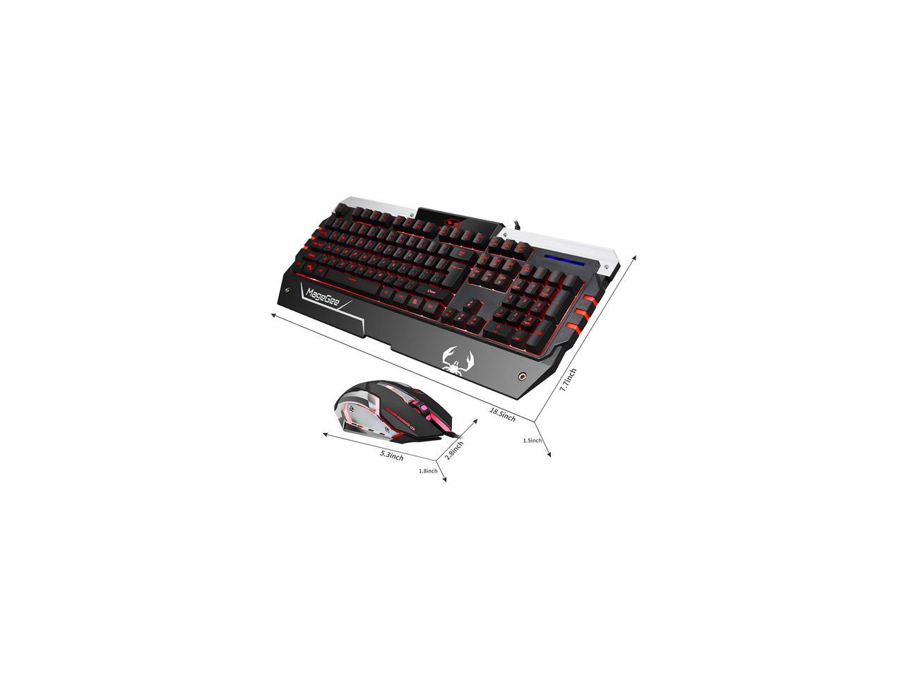 Magegee USB RGB Gaming Keyboard and Mouse Combo, GT817