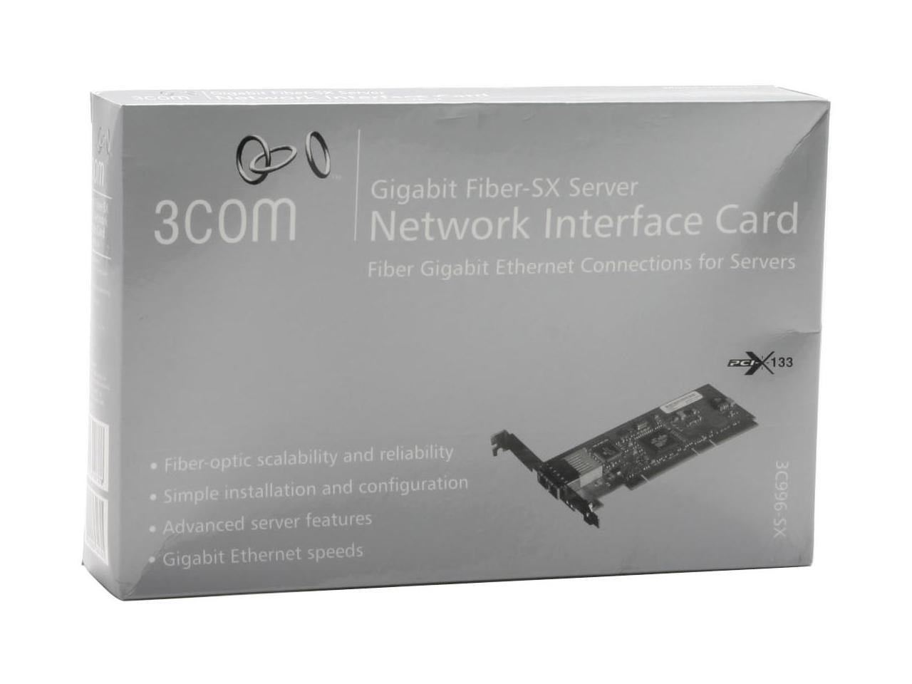 3com 3c996sx PCI 2.2 Or PCI-X 1.0 Gigabit Fiber SX Server Network ...