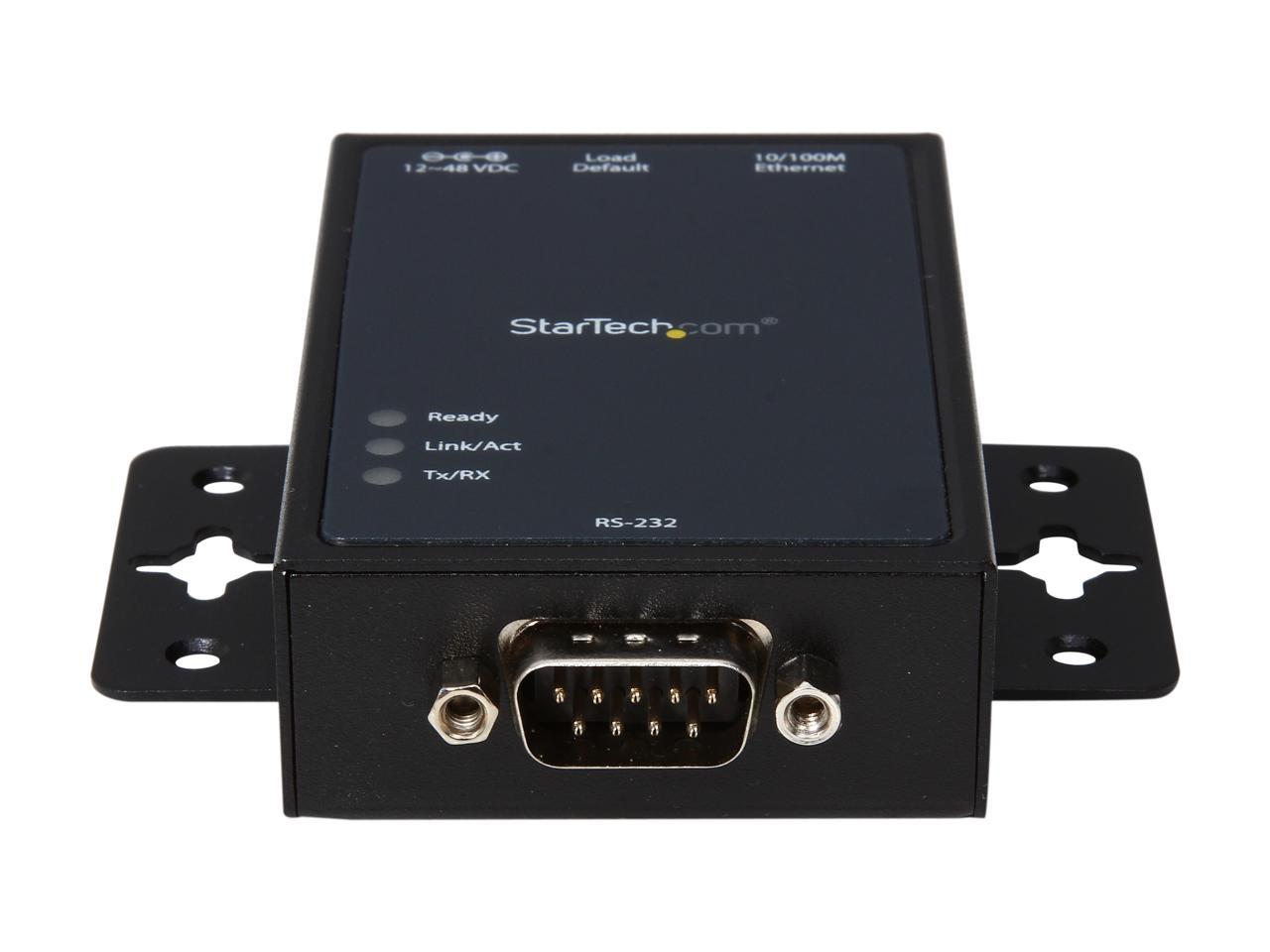 StarTech.com NETRS2321P 1 Port RS232 Serial to IP Ethernet Converter ...