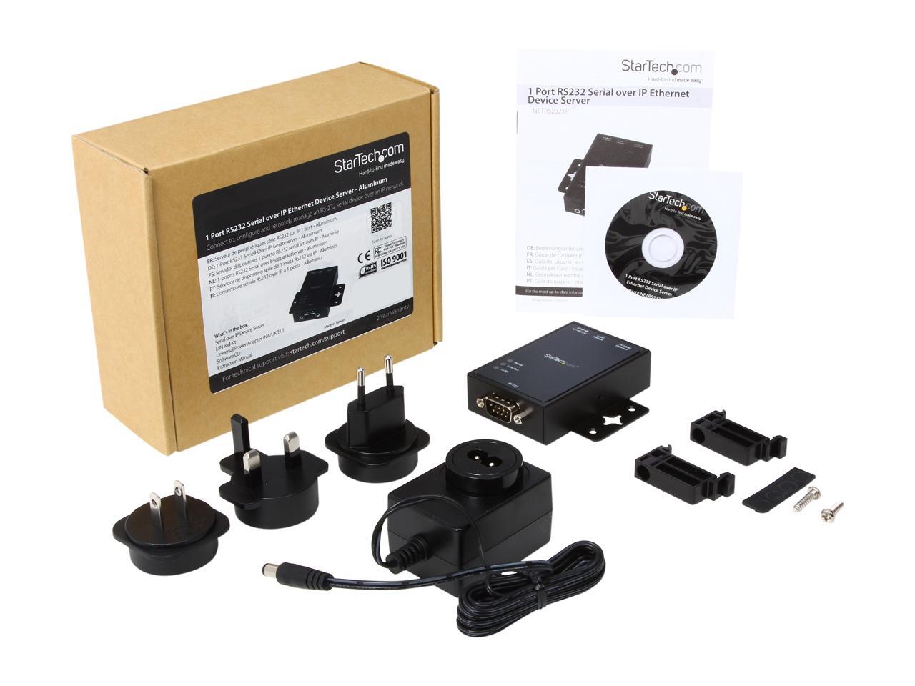 NETRS2321P 1 Port RS232 Serial to IP Converter